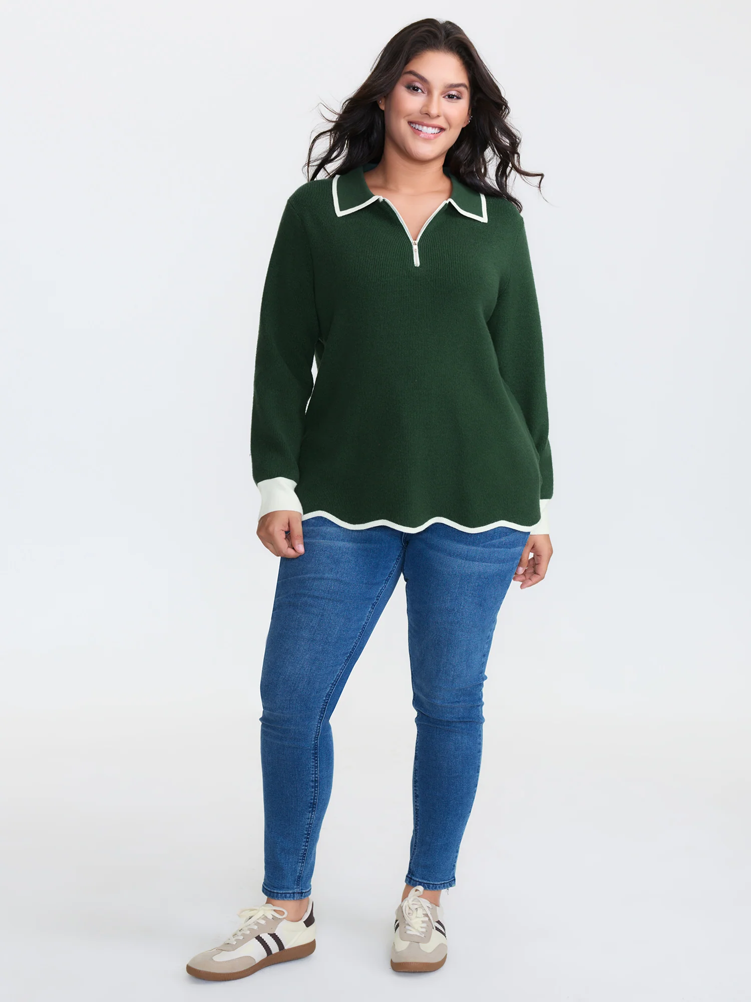 Supersoft Super Stretchy Half Zipper Pullover - Image 3