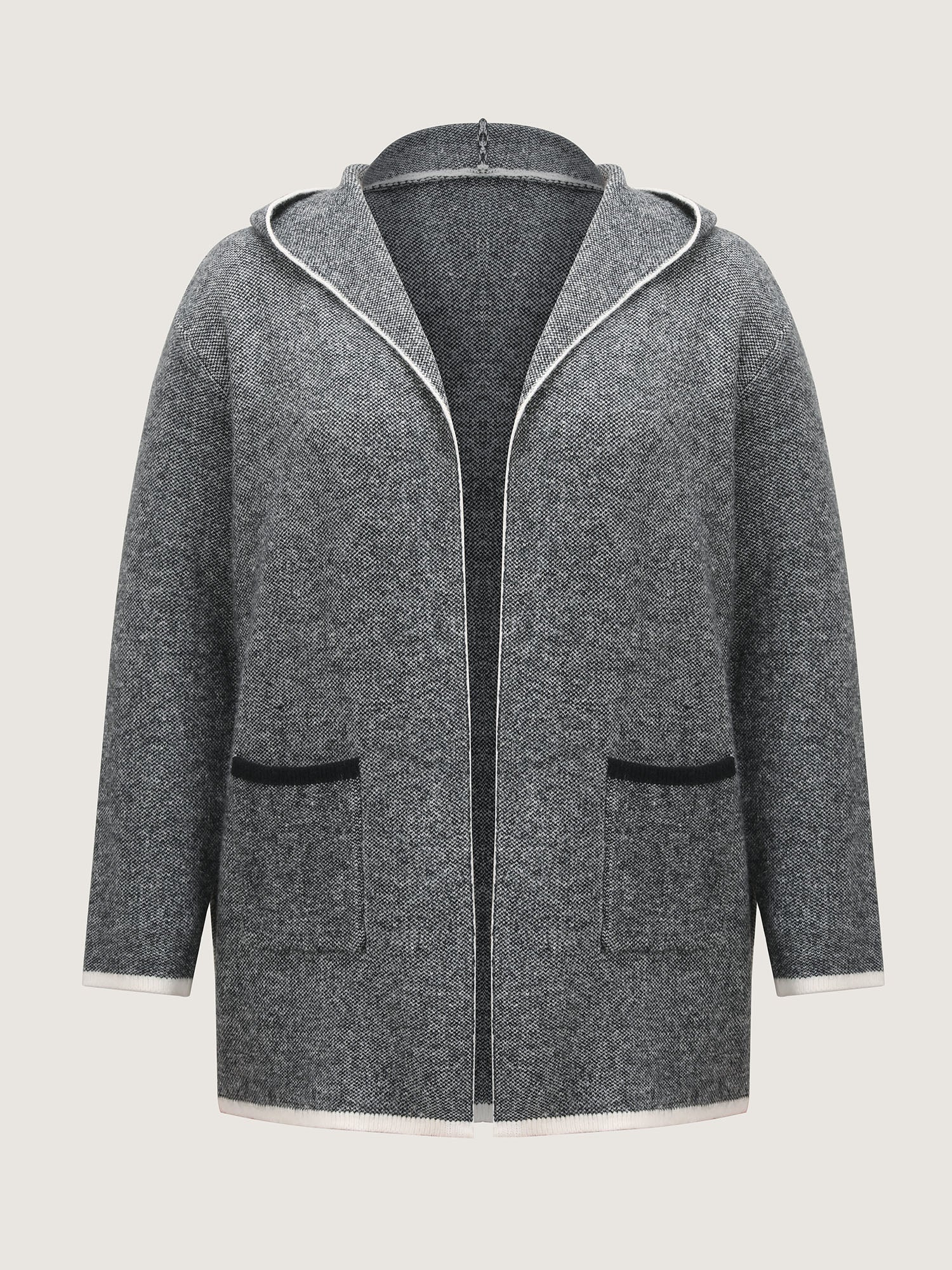 Supersoft Super Stretchy Hooded Knit Cardigan - Image 5