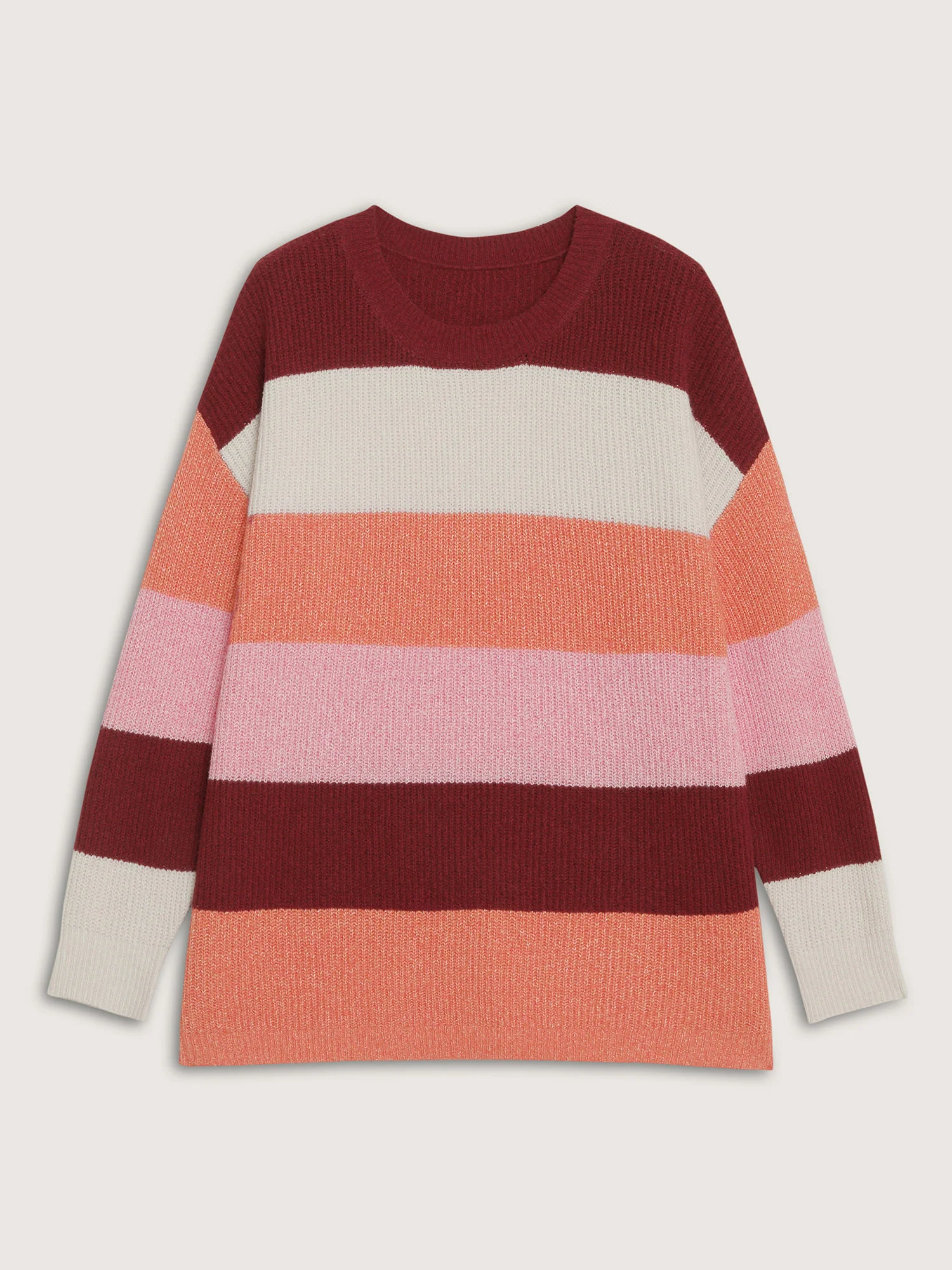 Supersoft Superstretchy Color Stripe Textured Pullover - Image 7