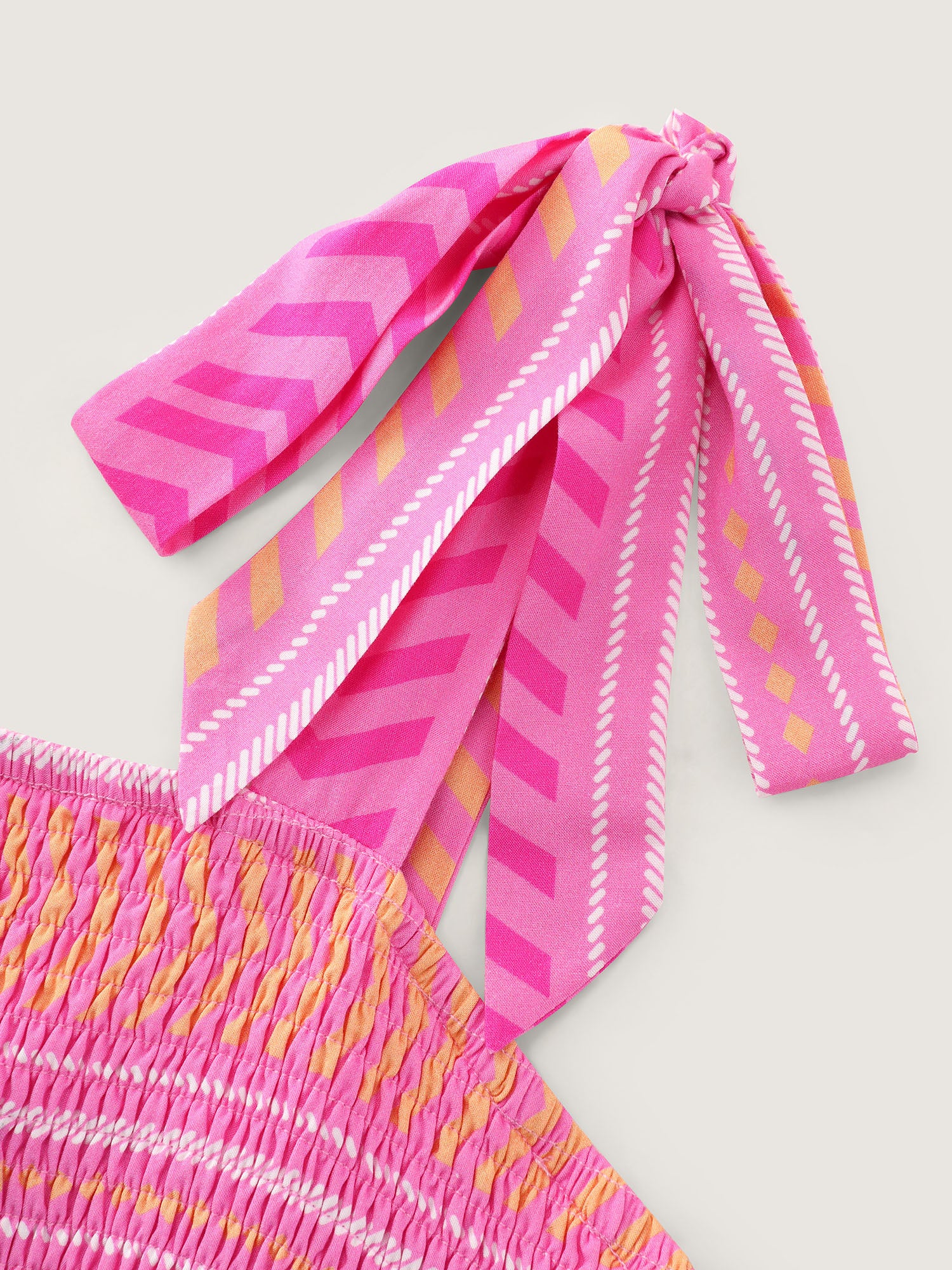Supersoft Sweet Striped Print Shoulder-Tie Maxi Dress - Image 4