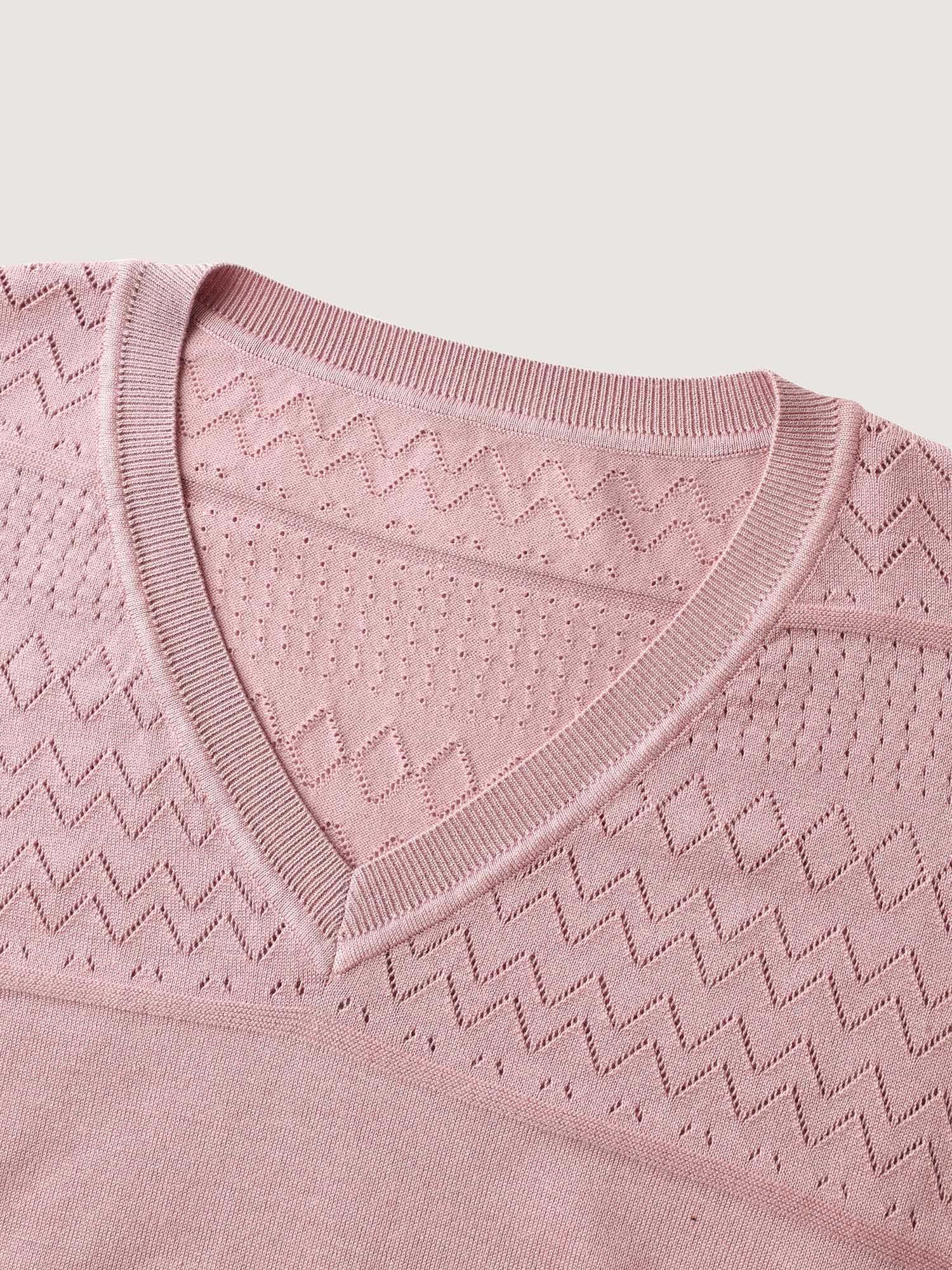 Supersoft Textured Eyelet Trim Pullover - Image 11