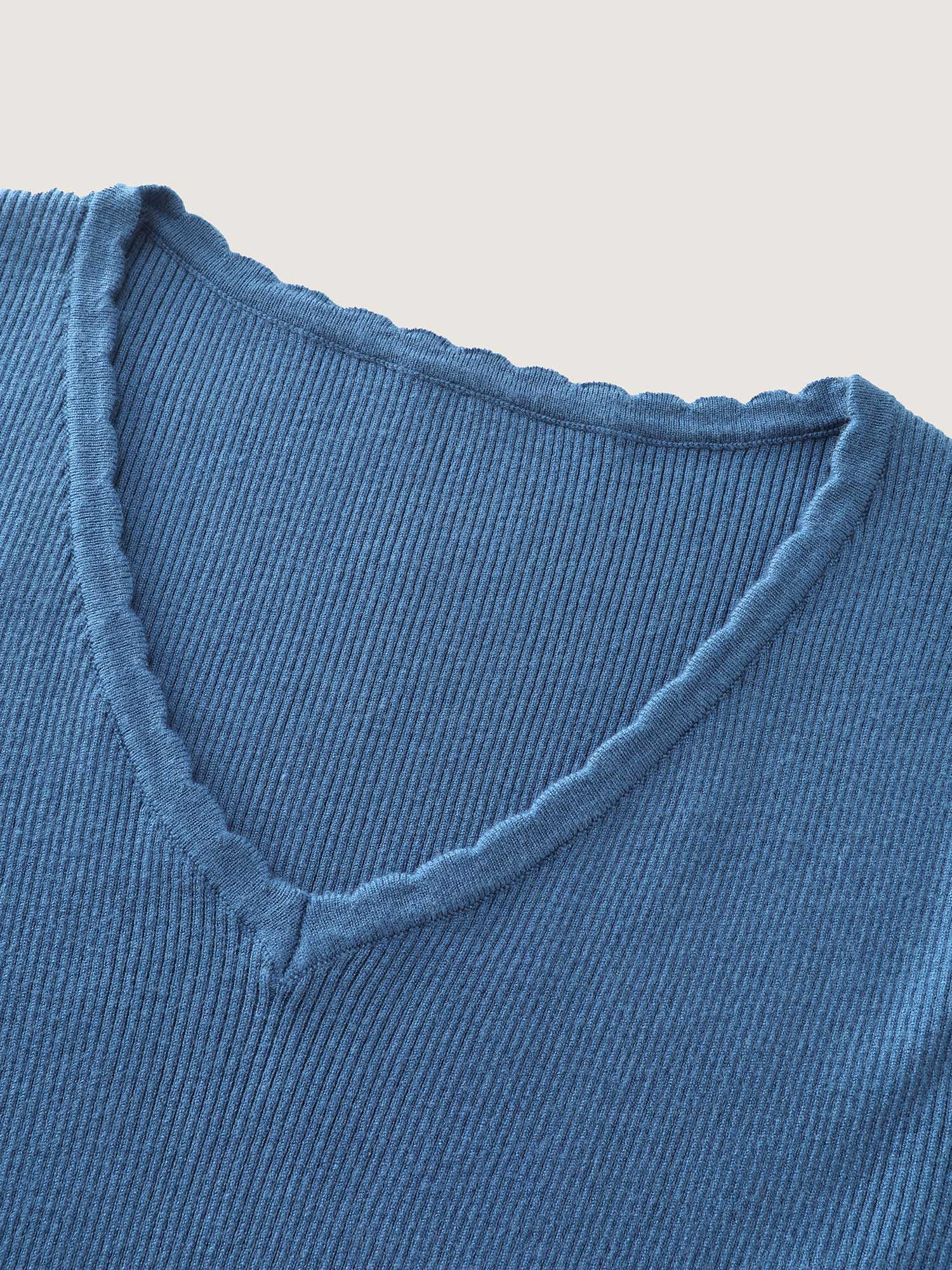 Supersoft Textured Fitted Stretchy Pullover - Image 5