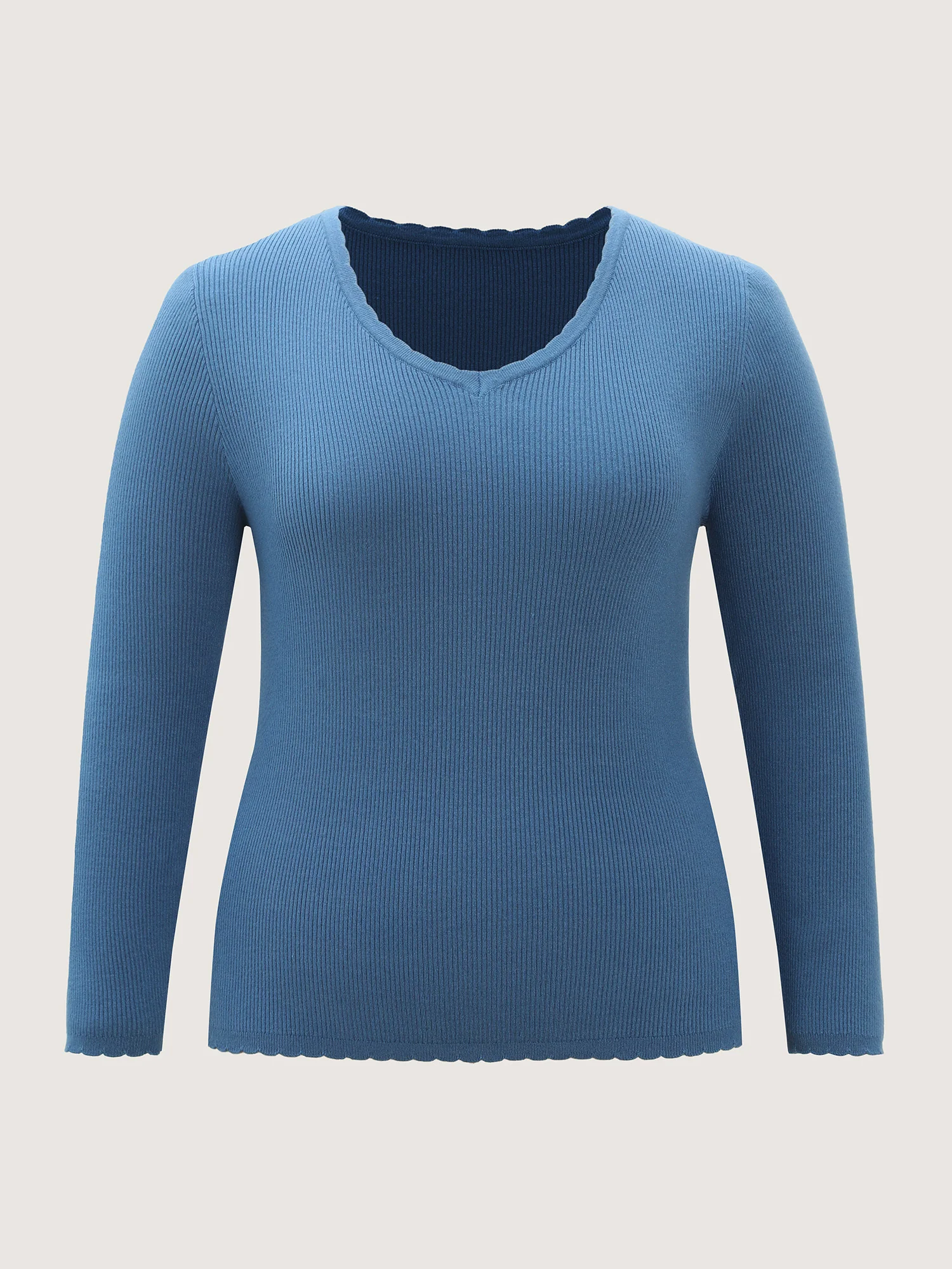 Supersoft Textured Fitted Stretchy Pullover - Image 7