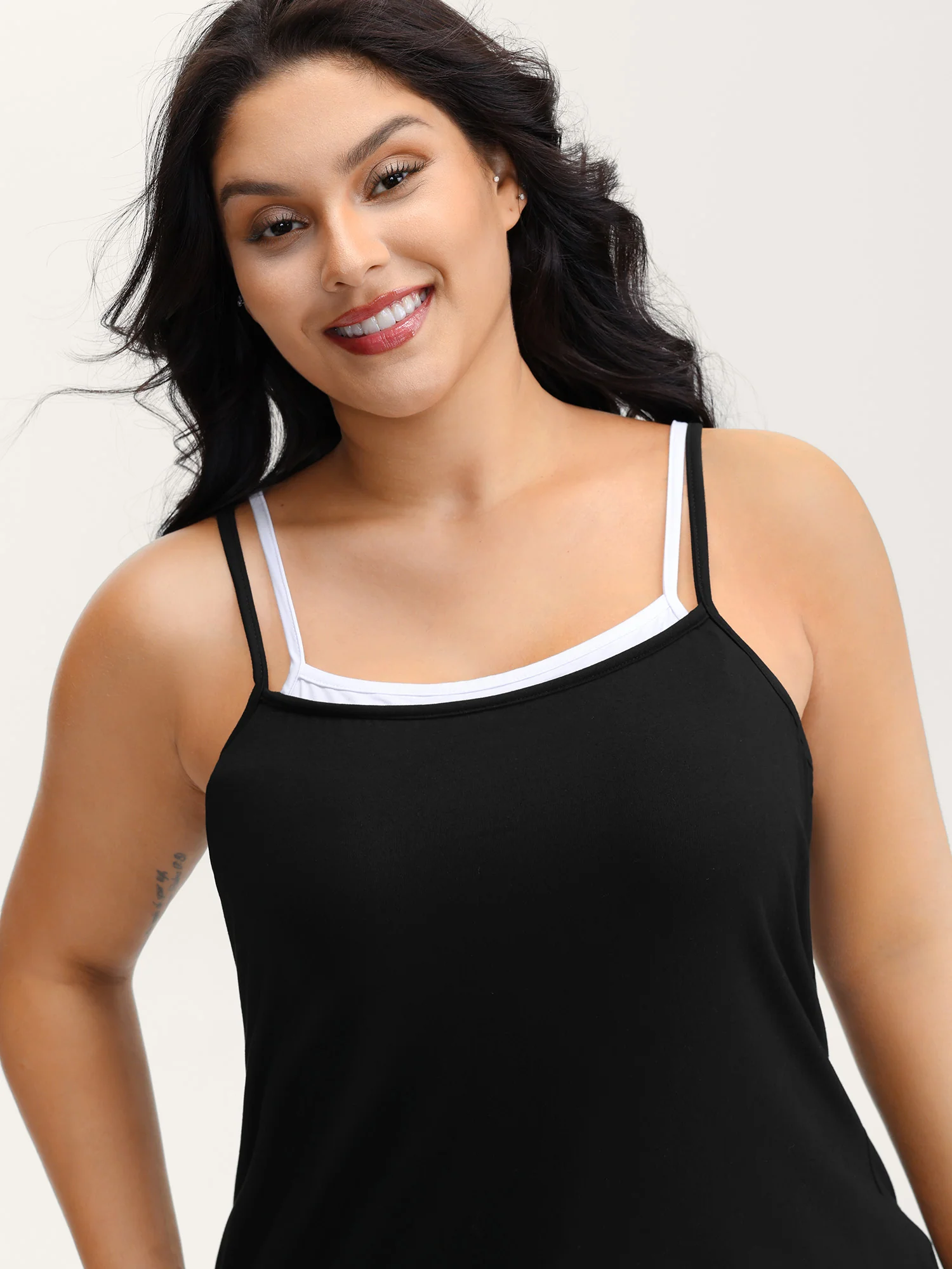 Supersoft Thin Straps Fitted Tank Top - Image 2