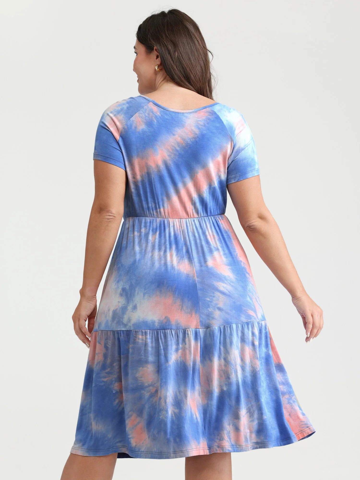 Supersoft Tie-Dye Pockets Midi Dress - Image 4