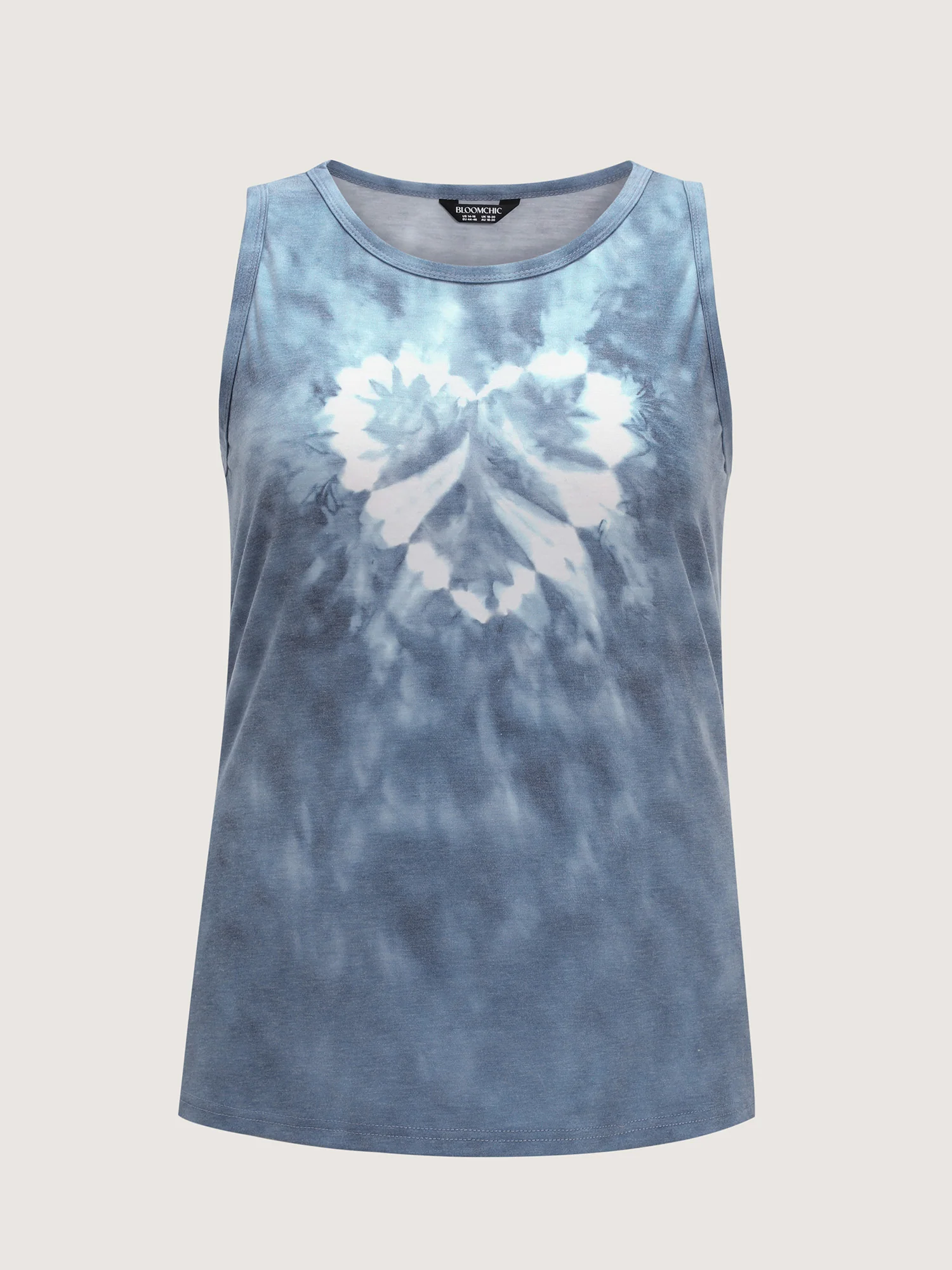 Supersoft Tie-Dye Round Neck Loose Fit Tank Top - Image 6