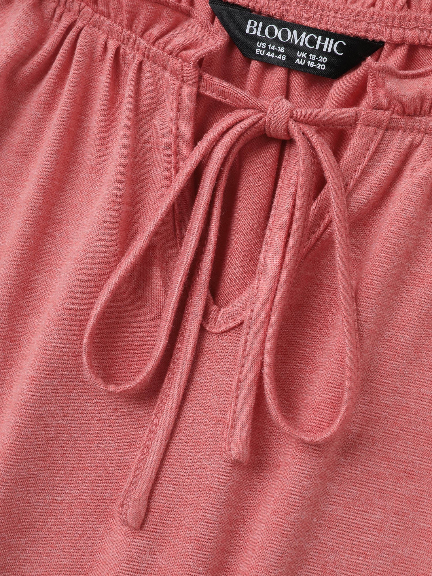 Supersoft Tiered Ruffled Sleeve Neck-Tie Top - Image 6
