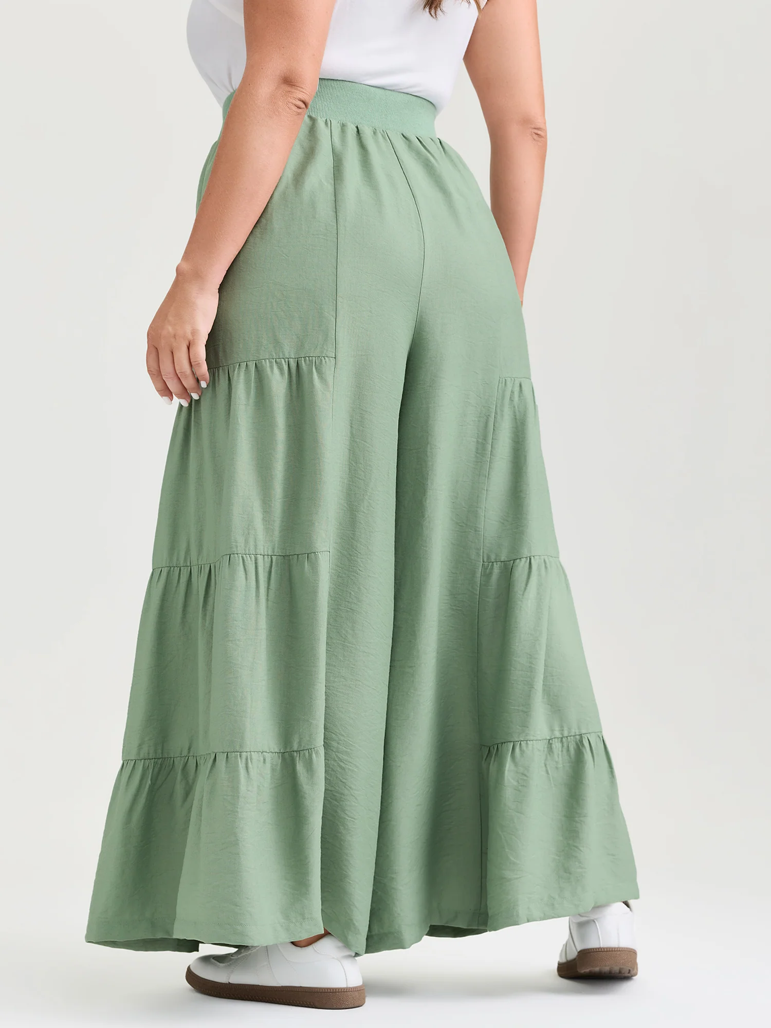 Supersoft Tiered Wide-Leg Pants - Image 5