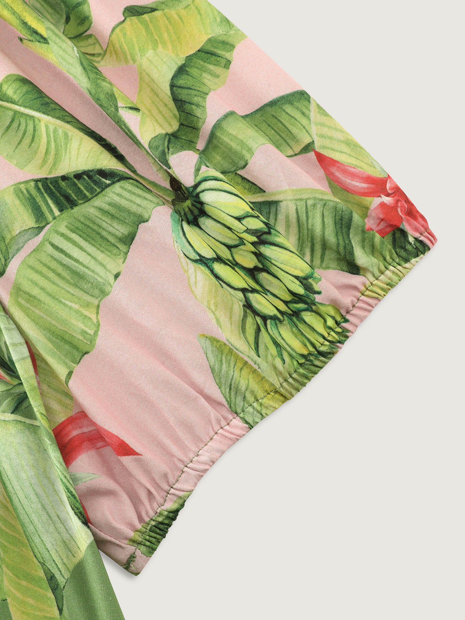 Supersoft Tropical Floral Print Ruched Bodice Maxi Dress - Image 5