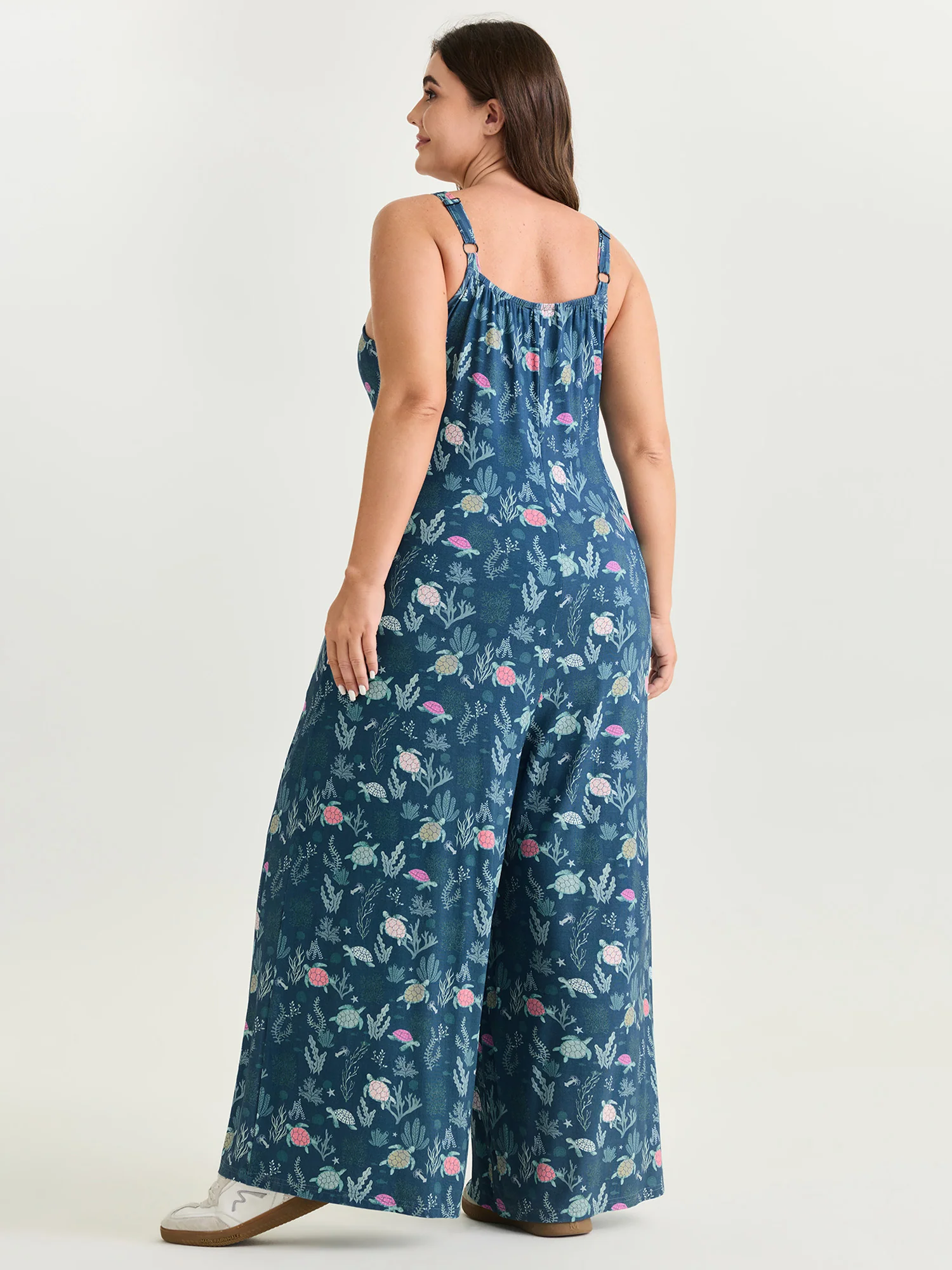 Supersoft Turtle Print Lounge Jumpsuit - Image 3
