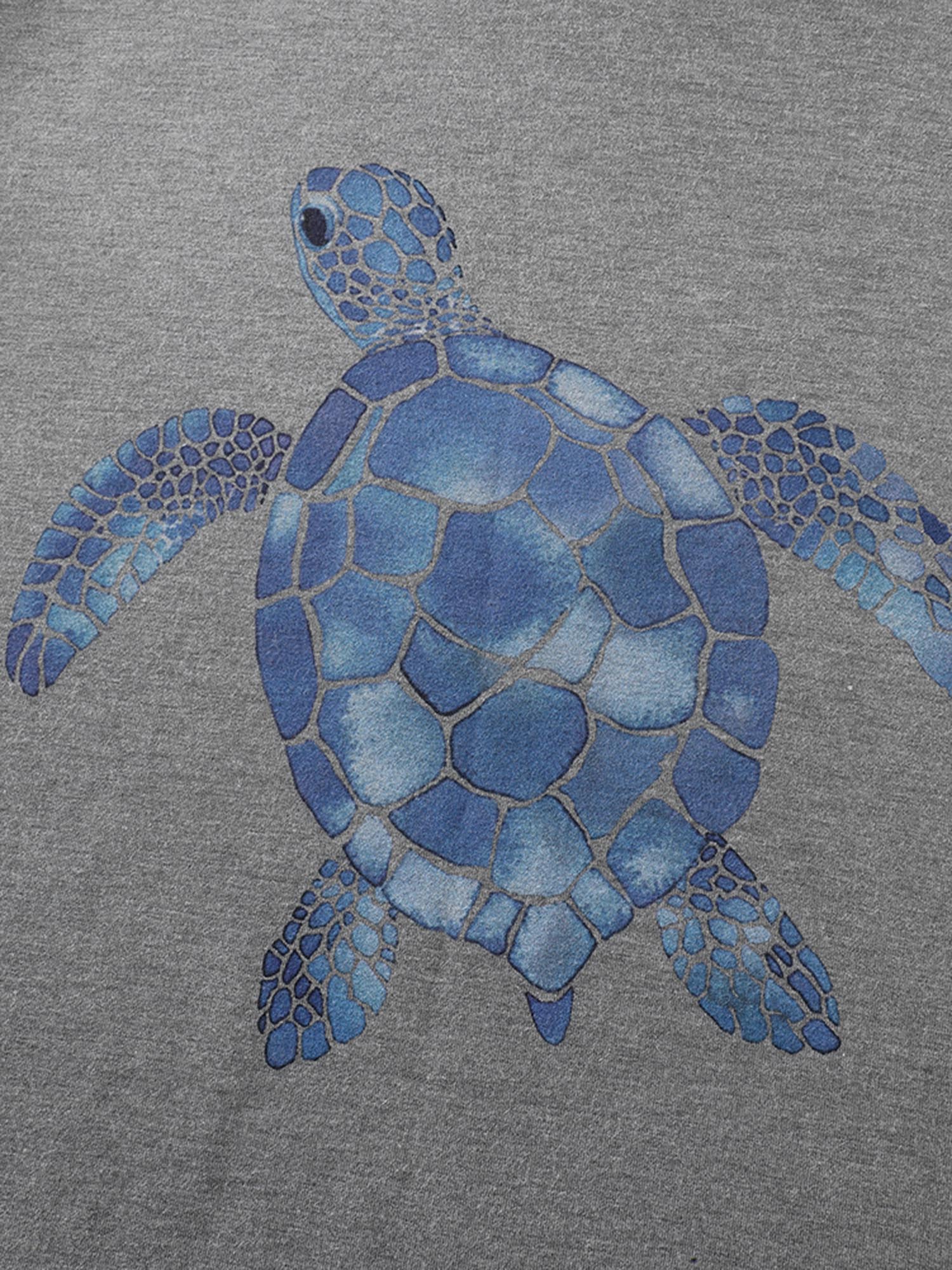 Supersoft Turtle Print Plain T-Shirt - Image 6