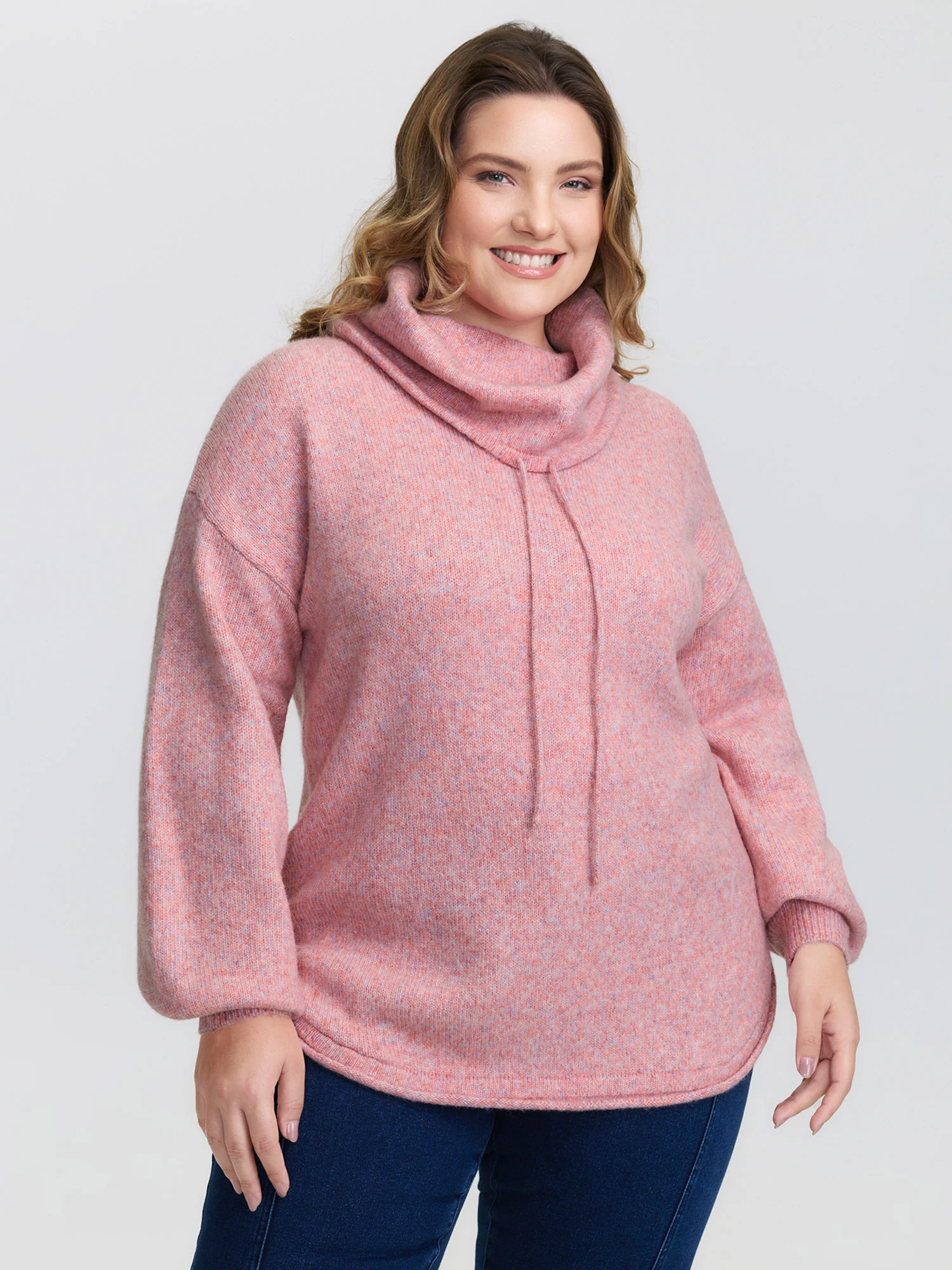 Supersoft Turtleneck Balloon Sleeve Pullover - Image 3