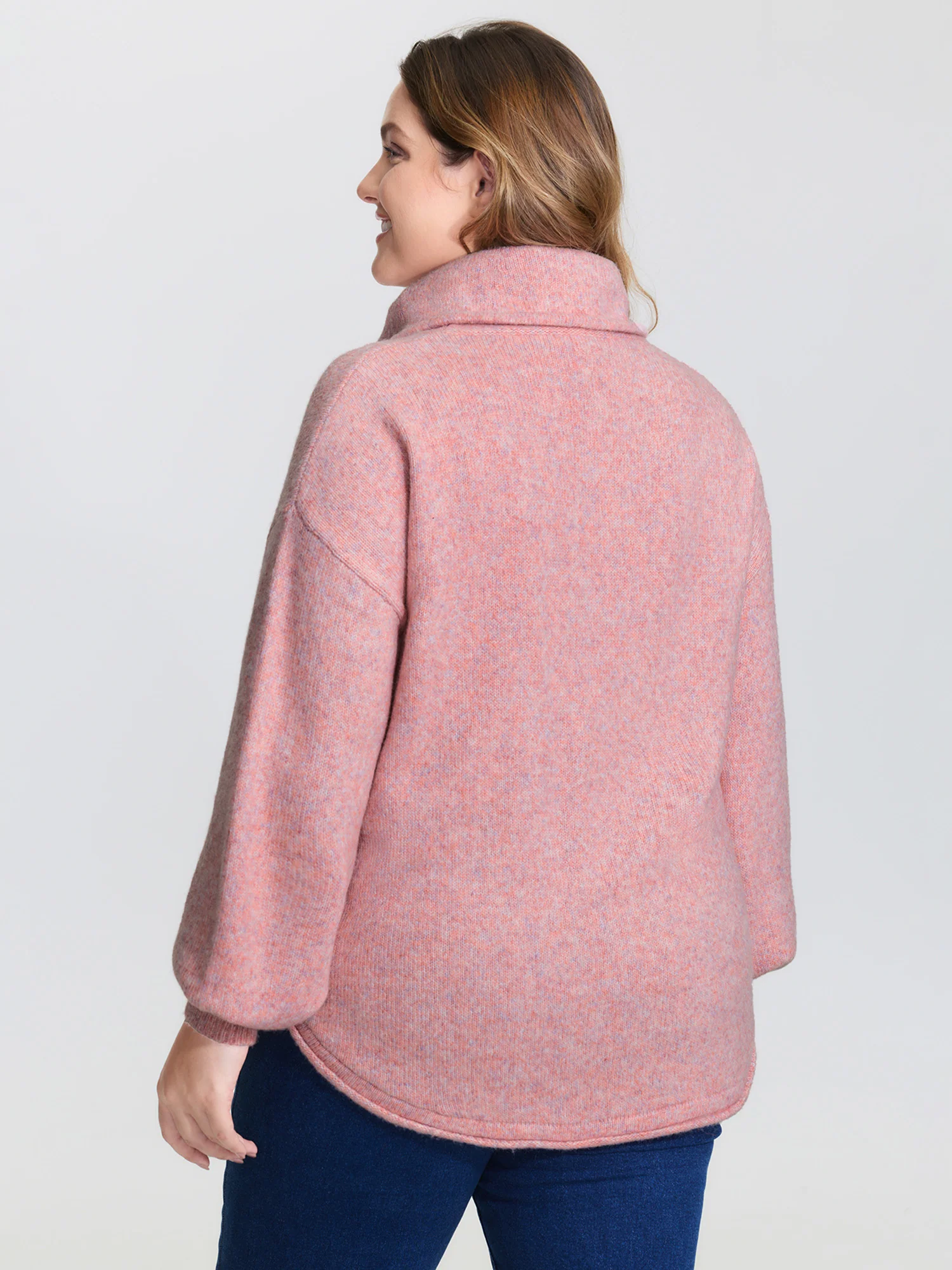 Supersoft Turtleneck Balloon Sleeve Pullover - Image 4