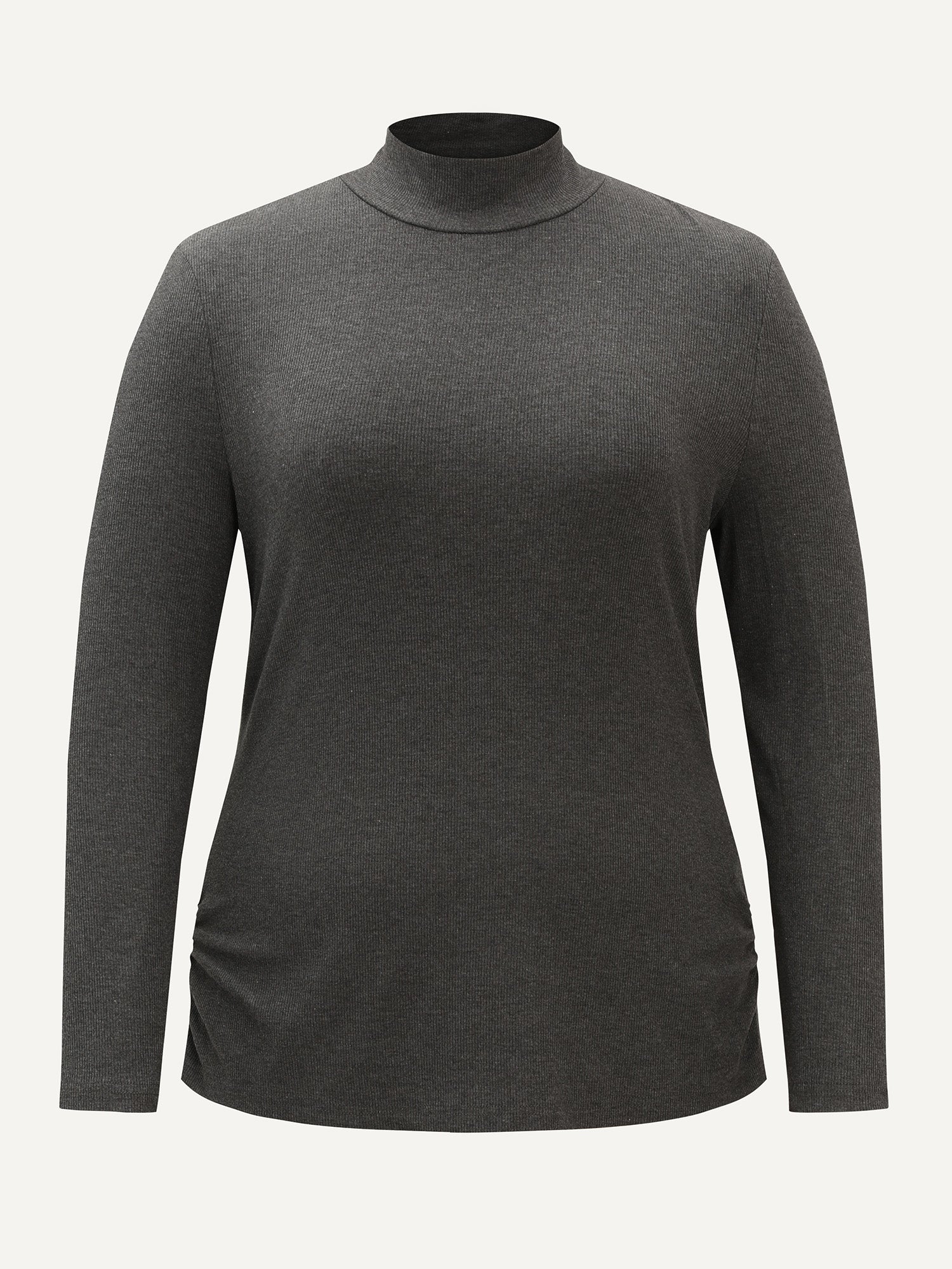 Supersoft Turtleneck Ribbed T-Shirt - Image 7
