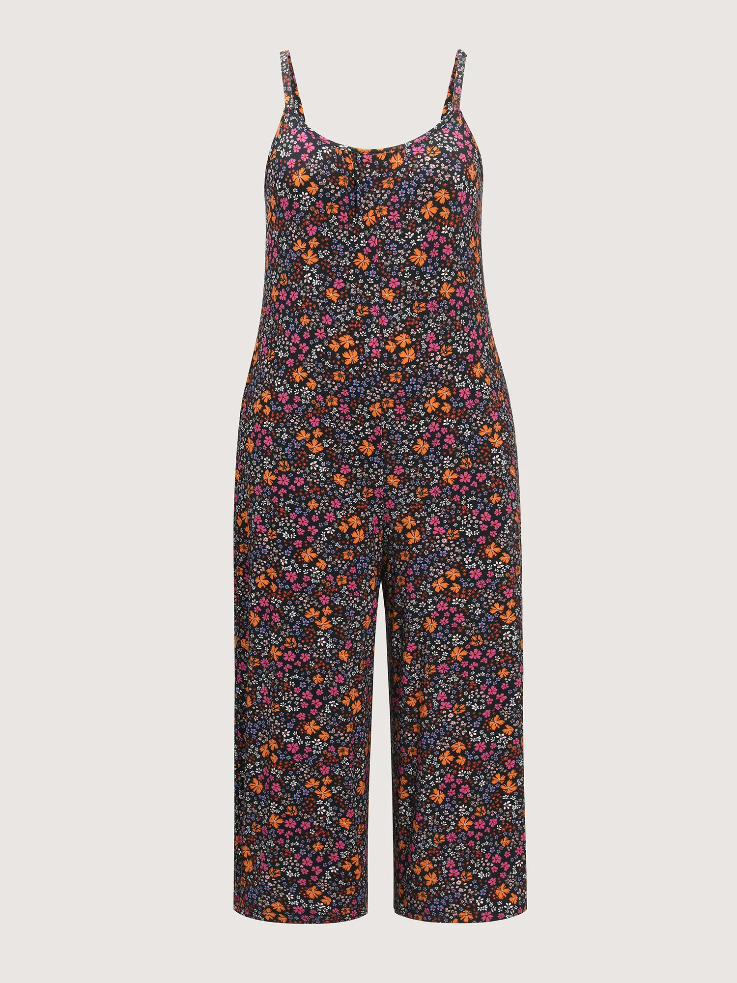 Supersoft Vibrant Floral Print Stretchy Jumpsuit - Image 7