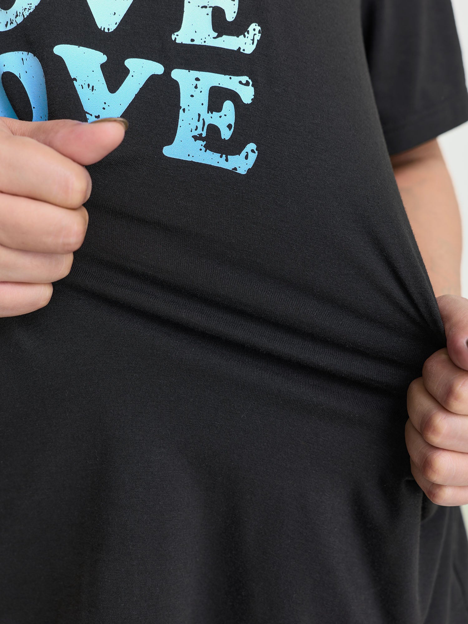 Supersoft Vibrant Love Print Stretchy Fit T-Shirt - Image 3