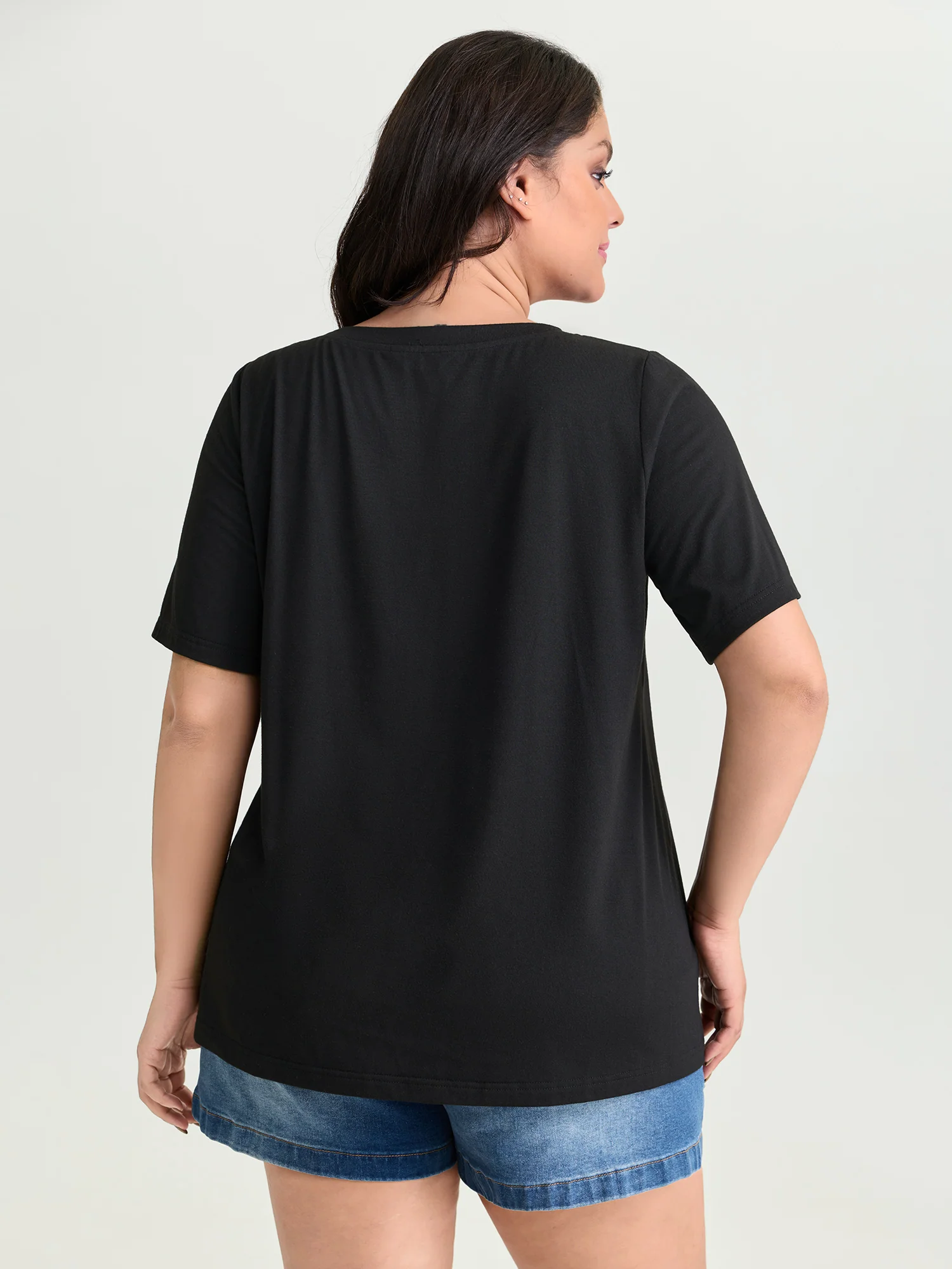 Supersoft Vibrant Love Print Stretchy Fit T-Shirt - Image 5