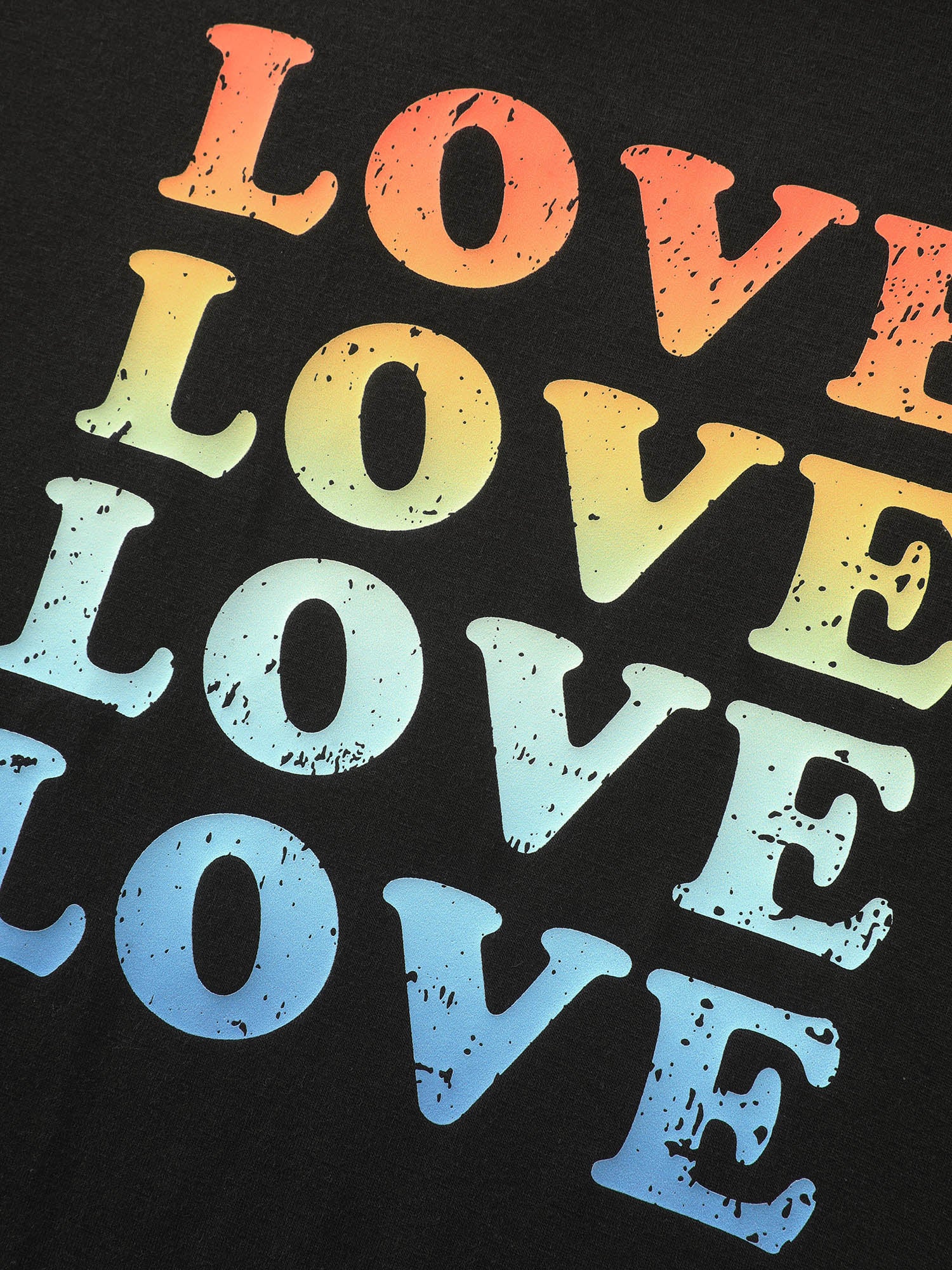 Supersoft Vibrant Love Print Stretchy Fit T-Shirt - Image 6