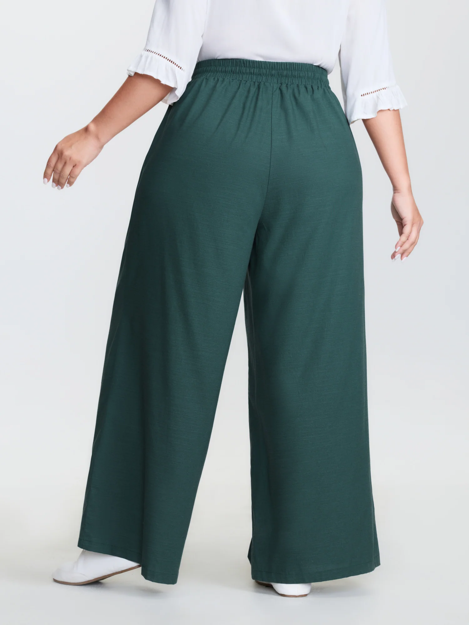 Supersoft Wide Waistband Drawstring Pants - Image 5