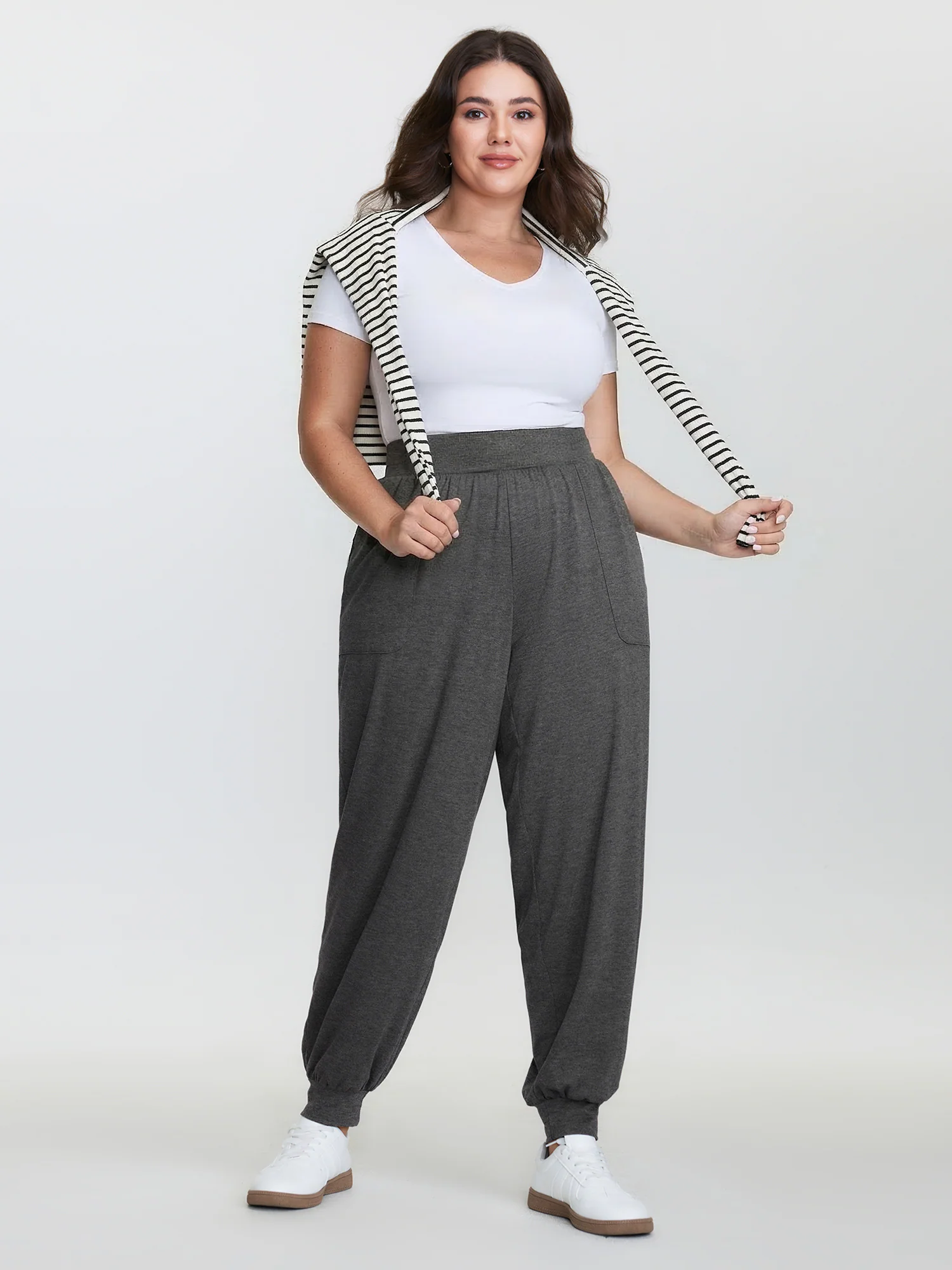 Supersoft Wide Waistband Jogger Pants - Image 2