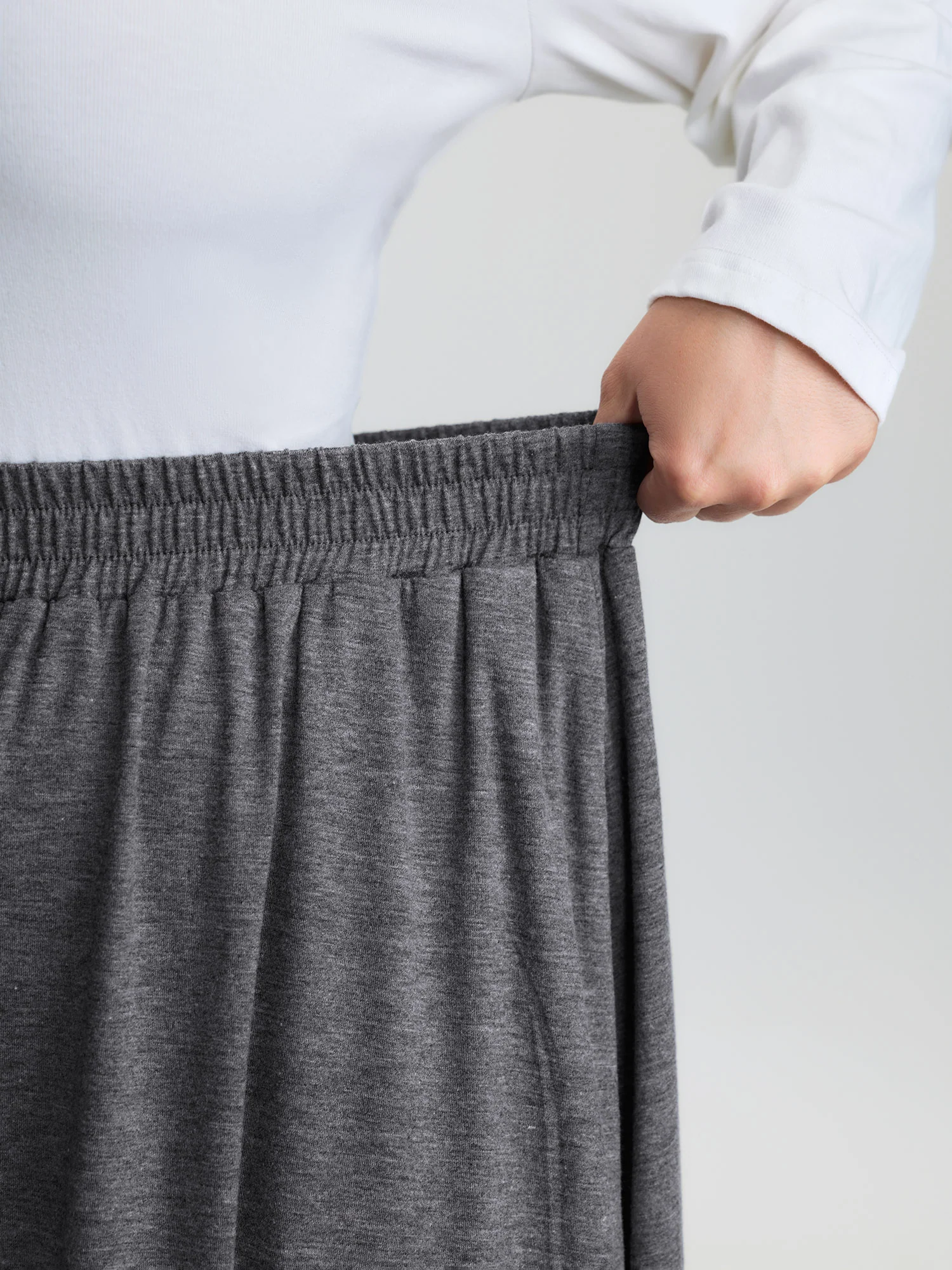 Supersoft Wide Waistband Maxi Skirt - Image 3