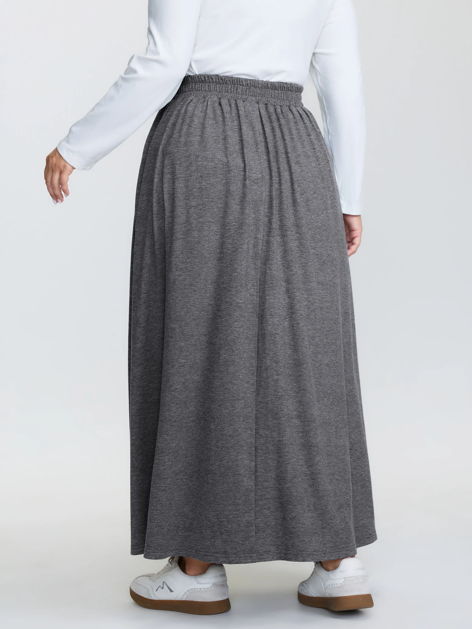 Supersoft Wide Waistband Maxi Skirt - Image 5