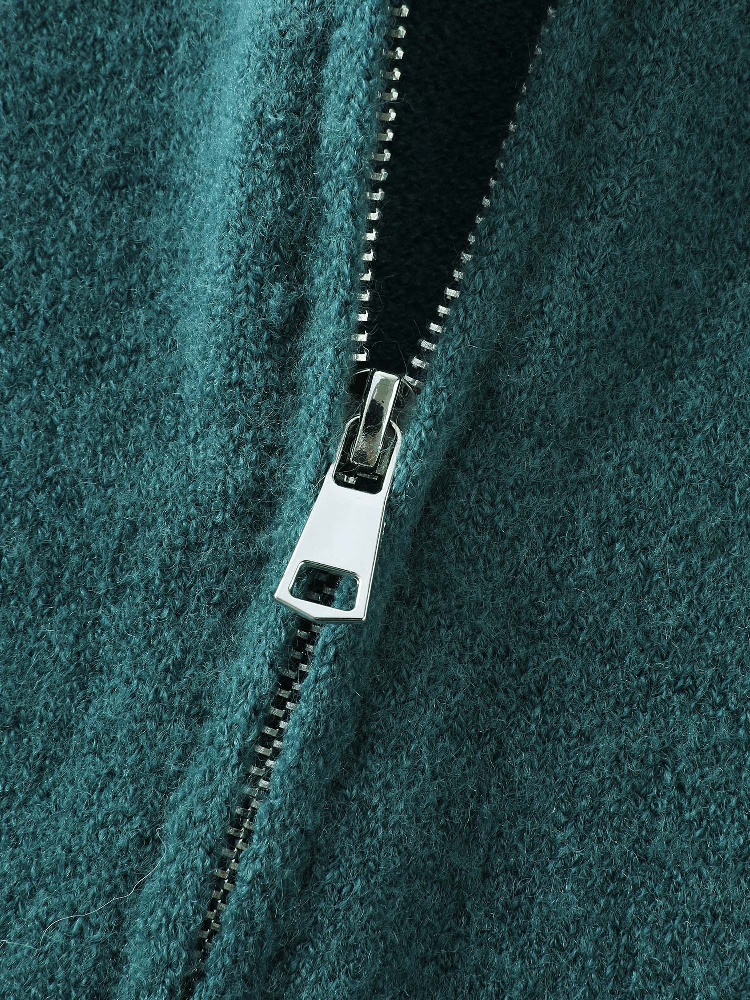 Supersoft Zipper Pockets Hooded Knit Cardigan - Image 7