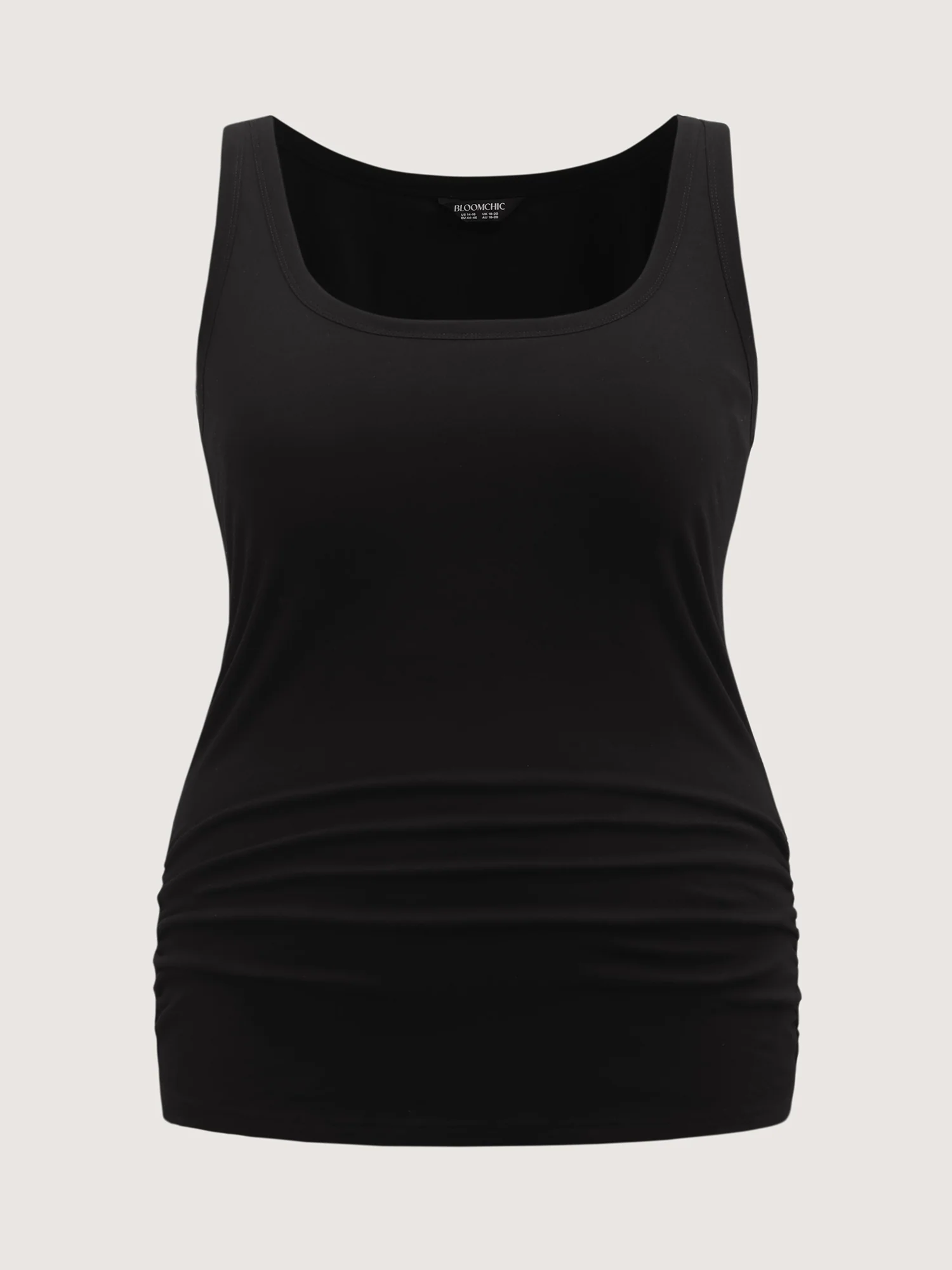 Supportive Bra Pleated Fitted Tank Top - Image 7