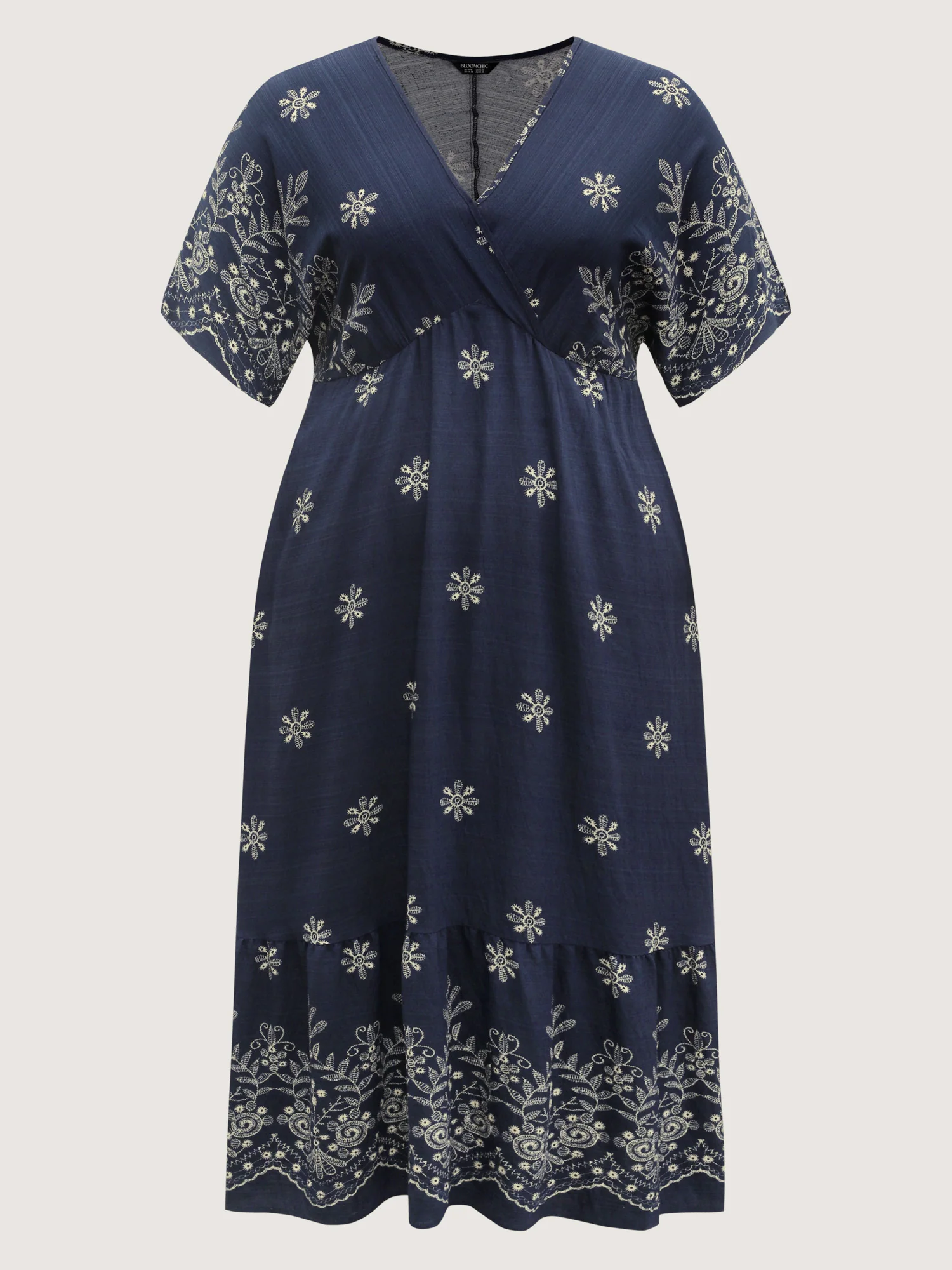 Surplice Neck Split Side Pockets Maxi Dress - Image 11