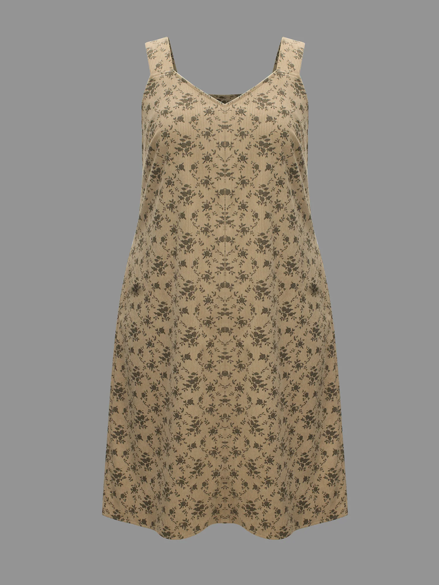 Suspender Skirt Style Floral Dress - Image 9