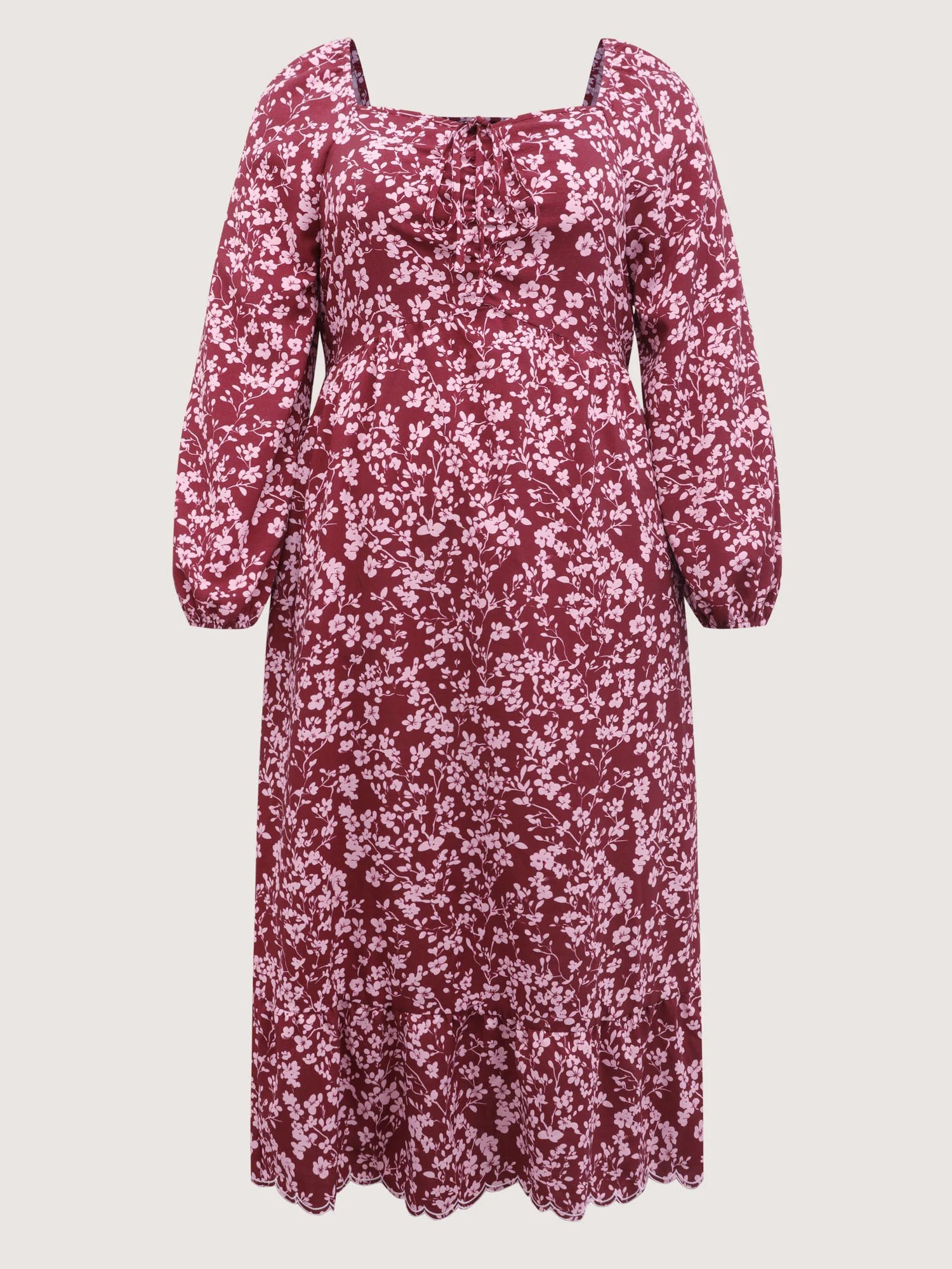 Sweet Floral Adjustable Bust Maxi Dress - Image 7