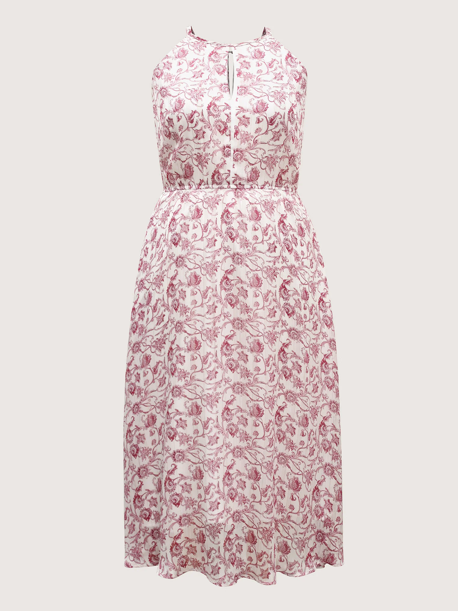 Sweet Florals Halter Neck Midi Dress - Image 7