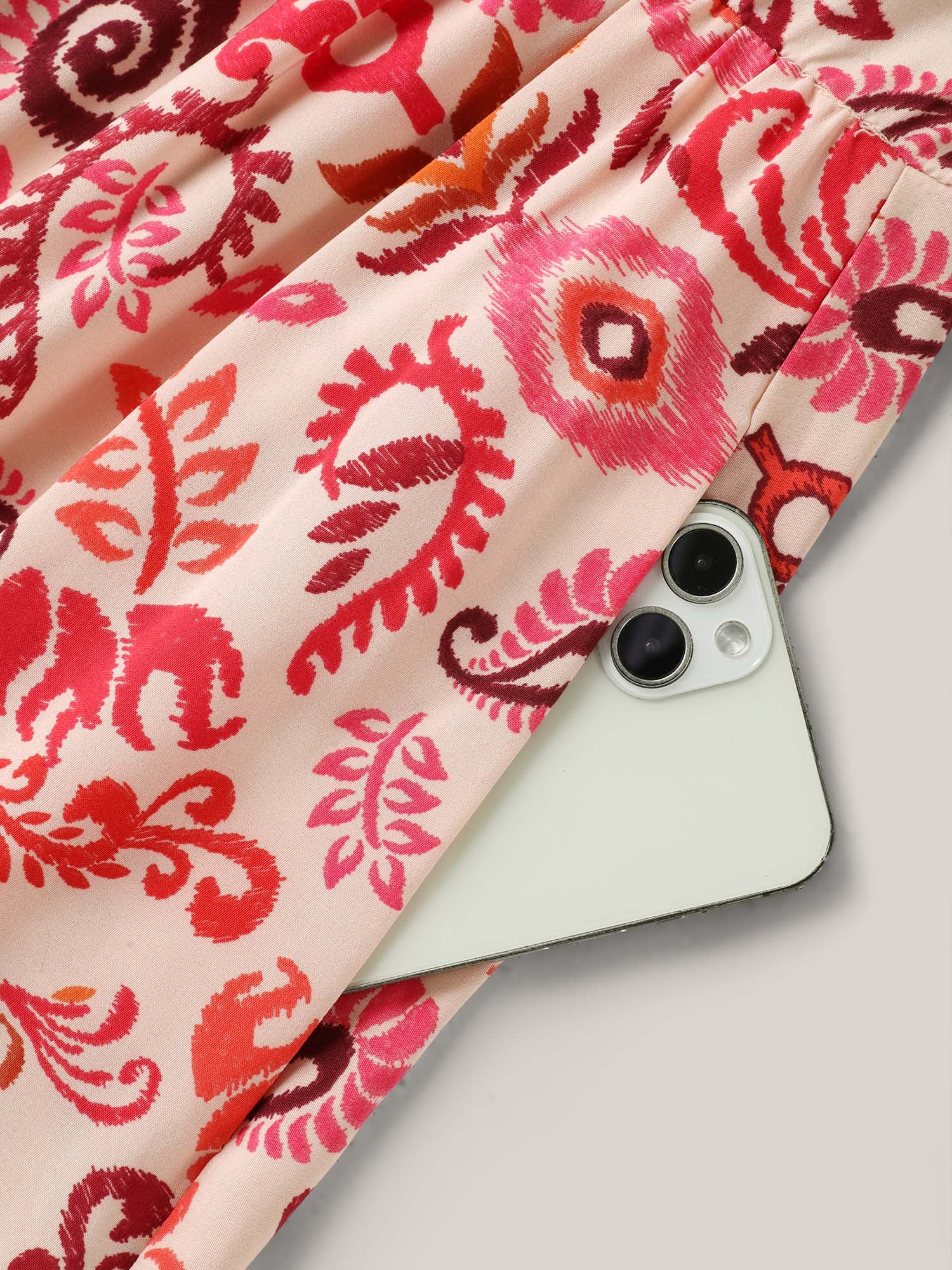 Sweet Florals Notched Collar Maxi Dress - Image 5