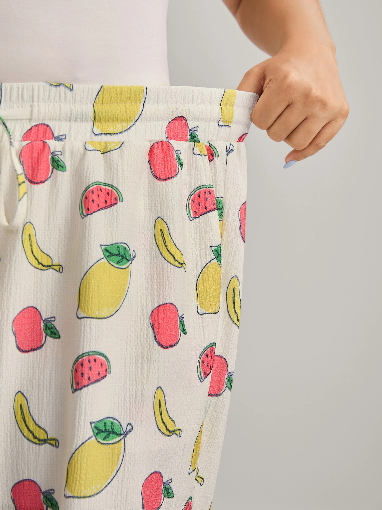Sweet Fruits Wide-Leg Lounge Pants - Image 3