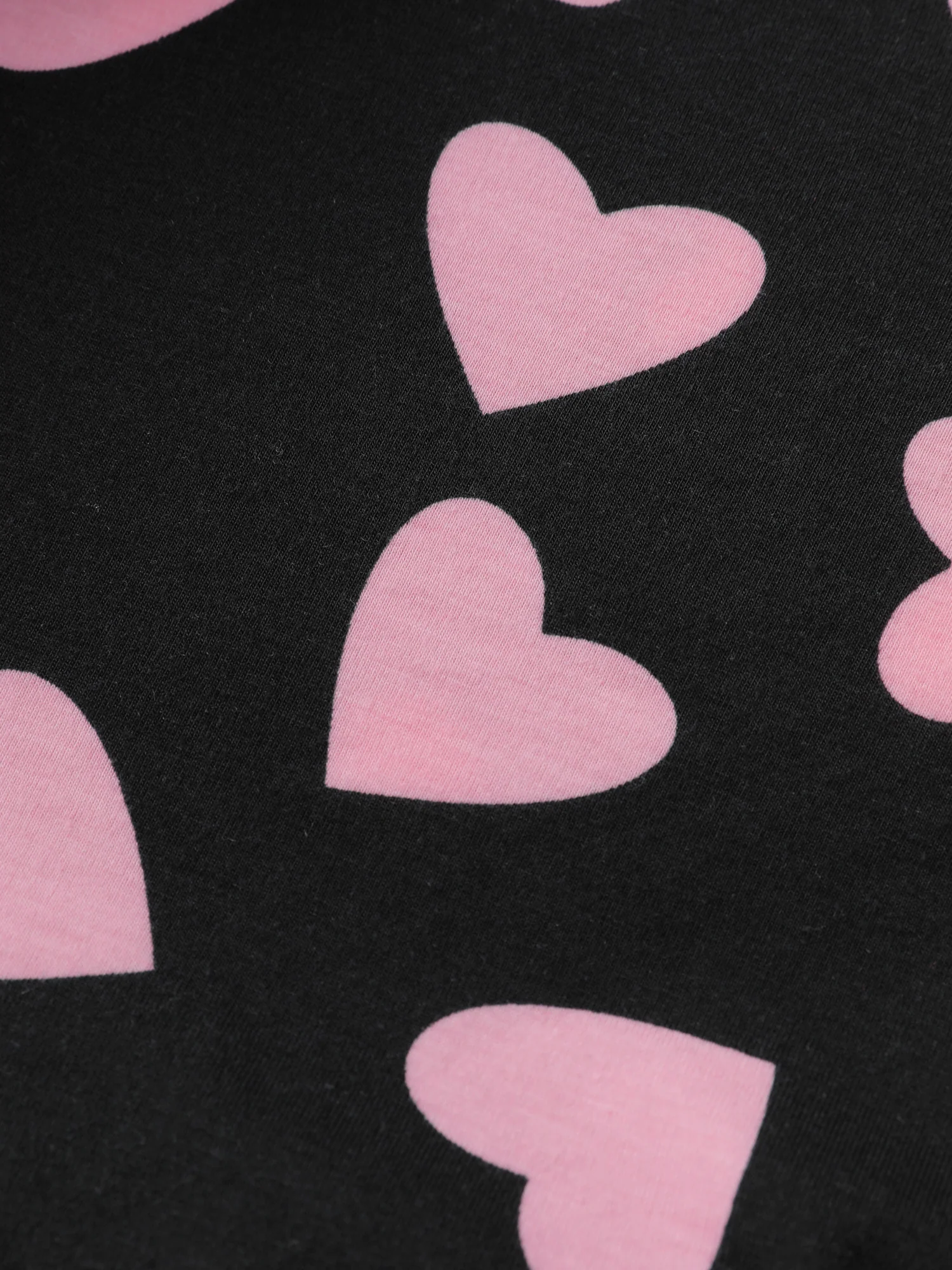 Sweet Hearts Stretchy Waist Knit Loungewear Set - Image 10