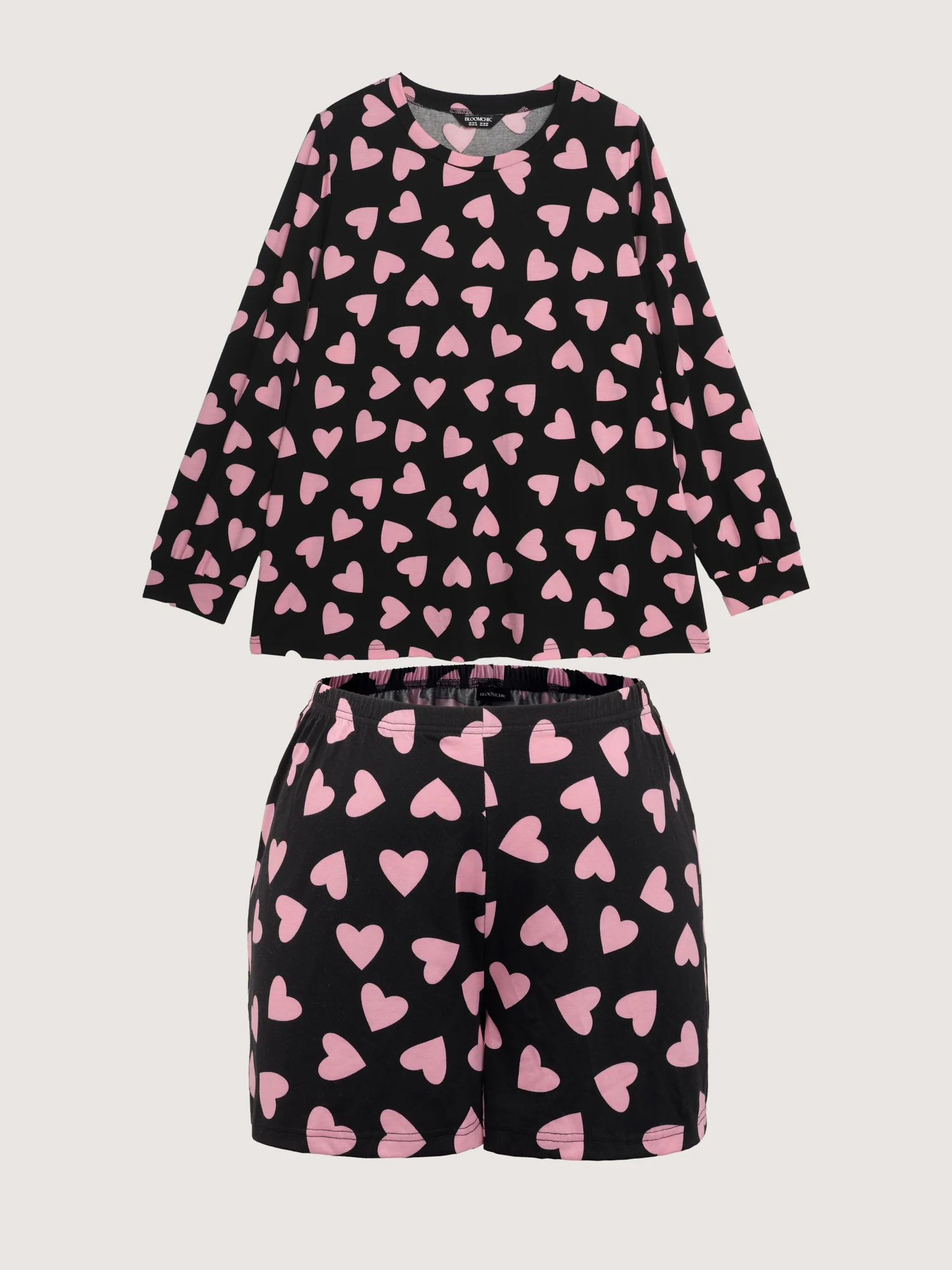 Sweet Hearts Stretchy Waist Knit Loungewear Set - Image 7