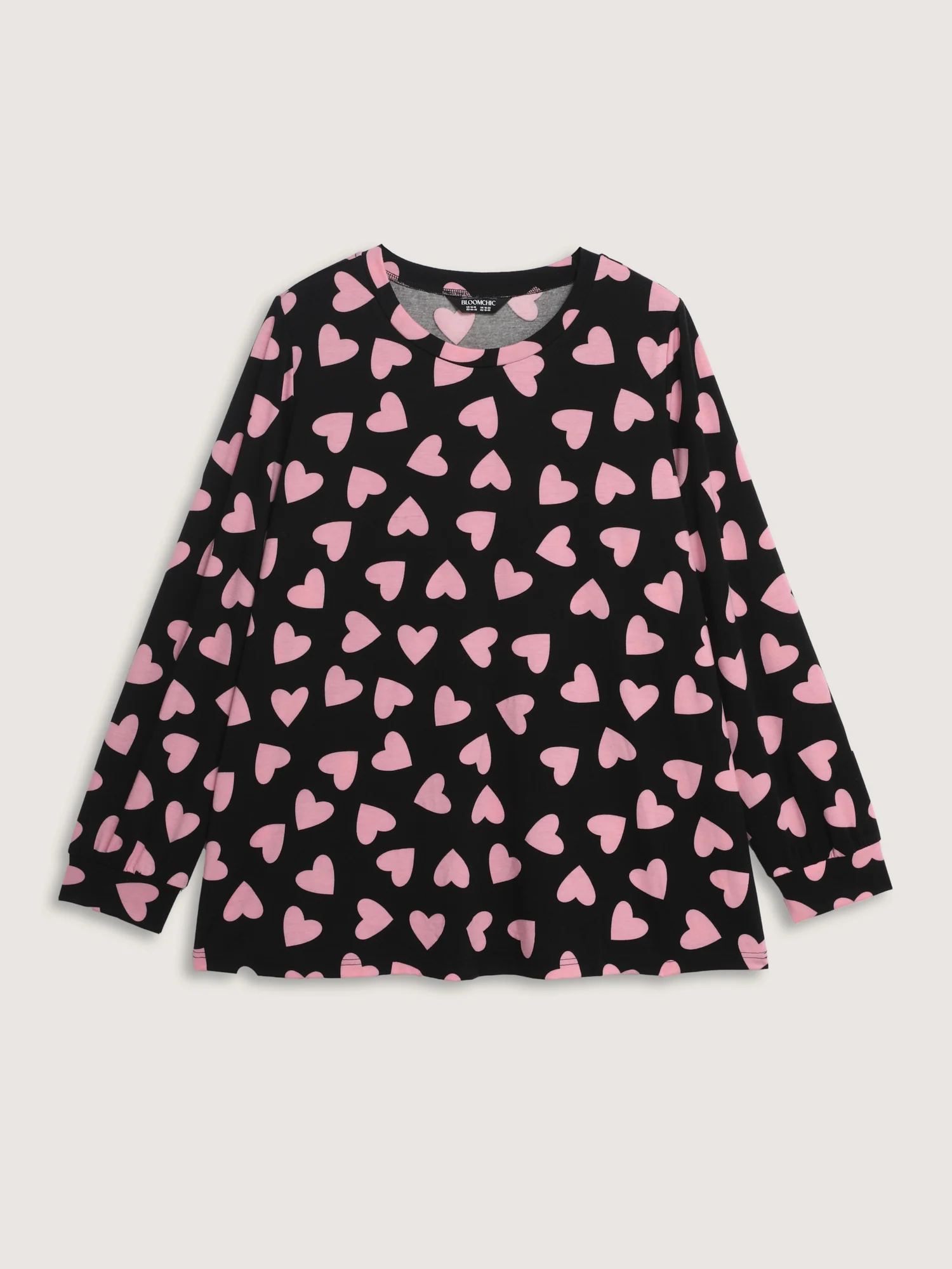 Sweet Hearts Stretchy Waist Knit Loungewear Set - Image 8