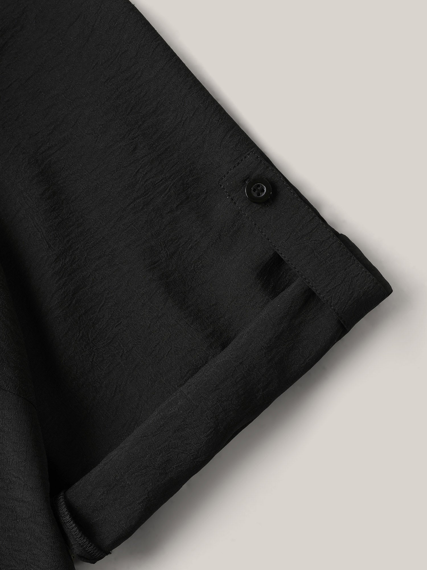 Tab Sleeve Blazer Collar Blouse - Image 6