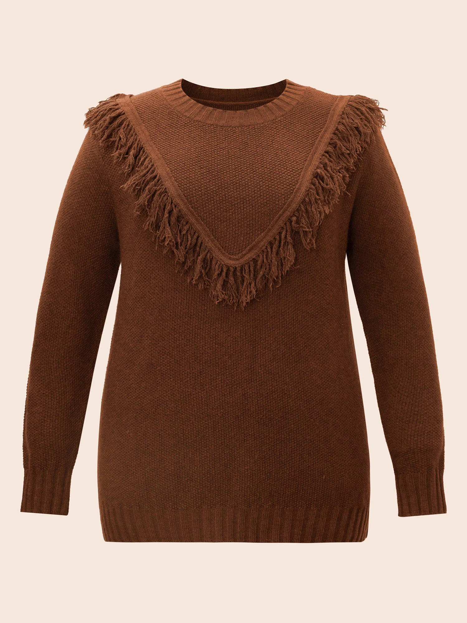 Tassel-Front High Neck Pullover - Image 7