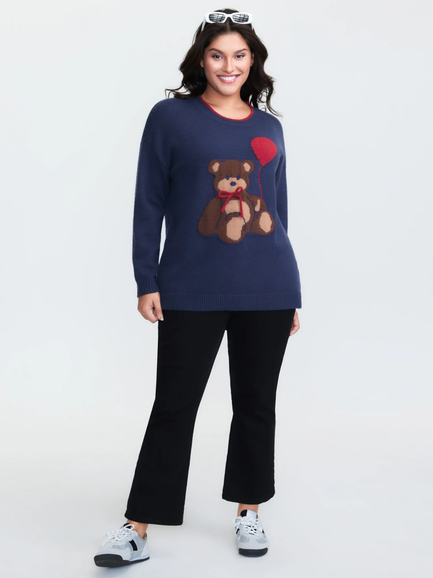 Teddy Bear Balloon Print Pullover - Image 3