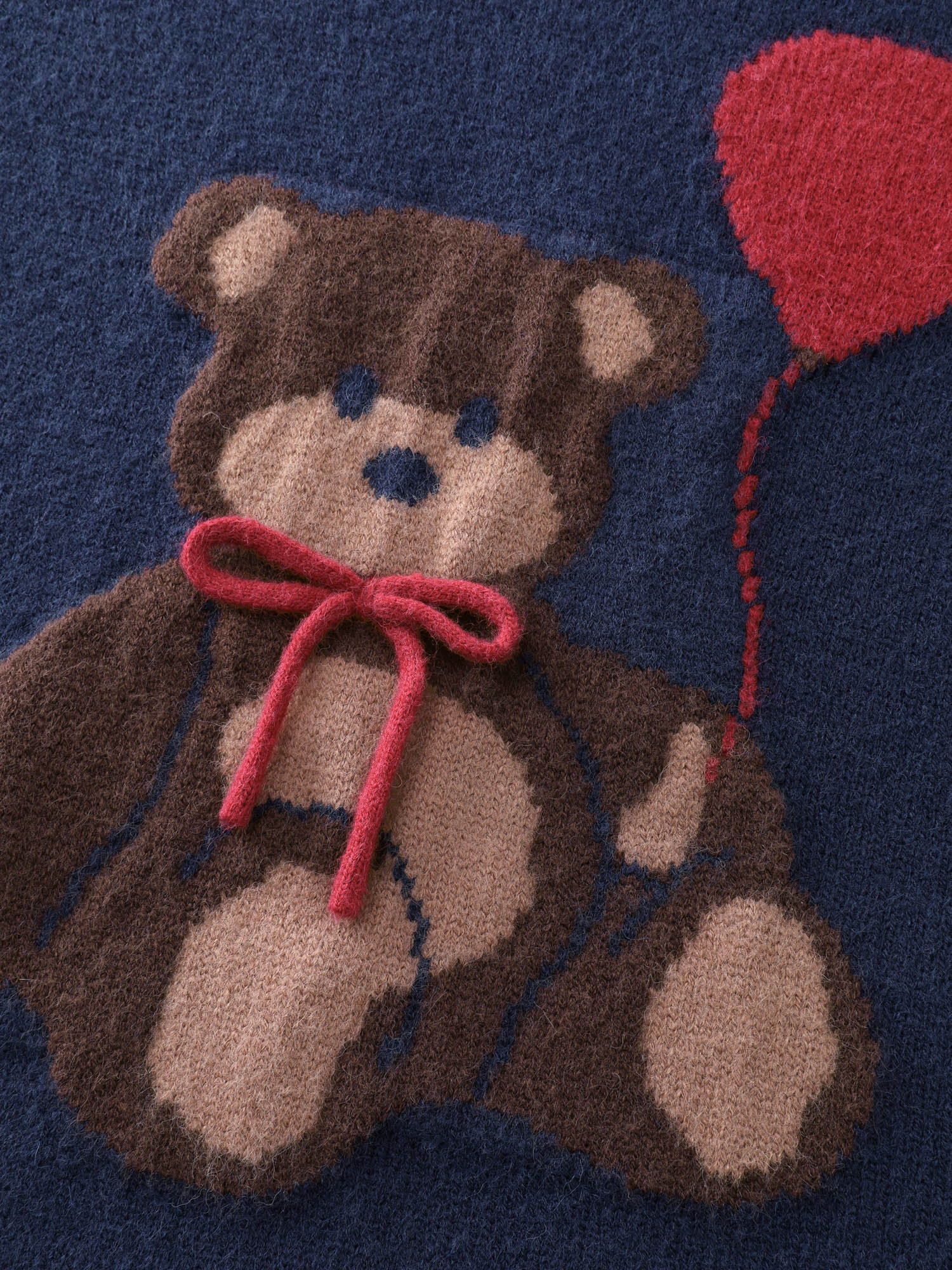 Teddy Bear Balloon Print Pullover - Image 6