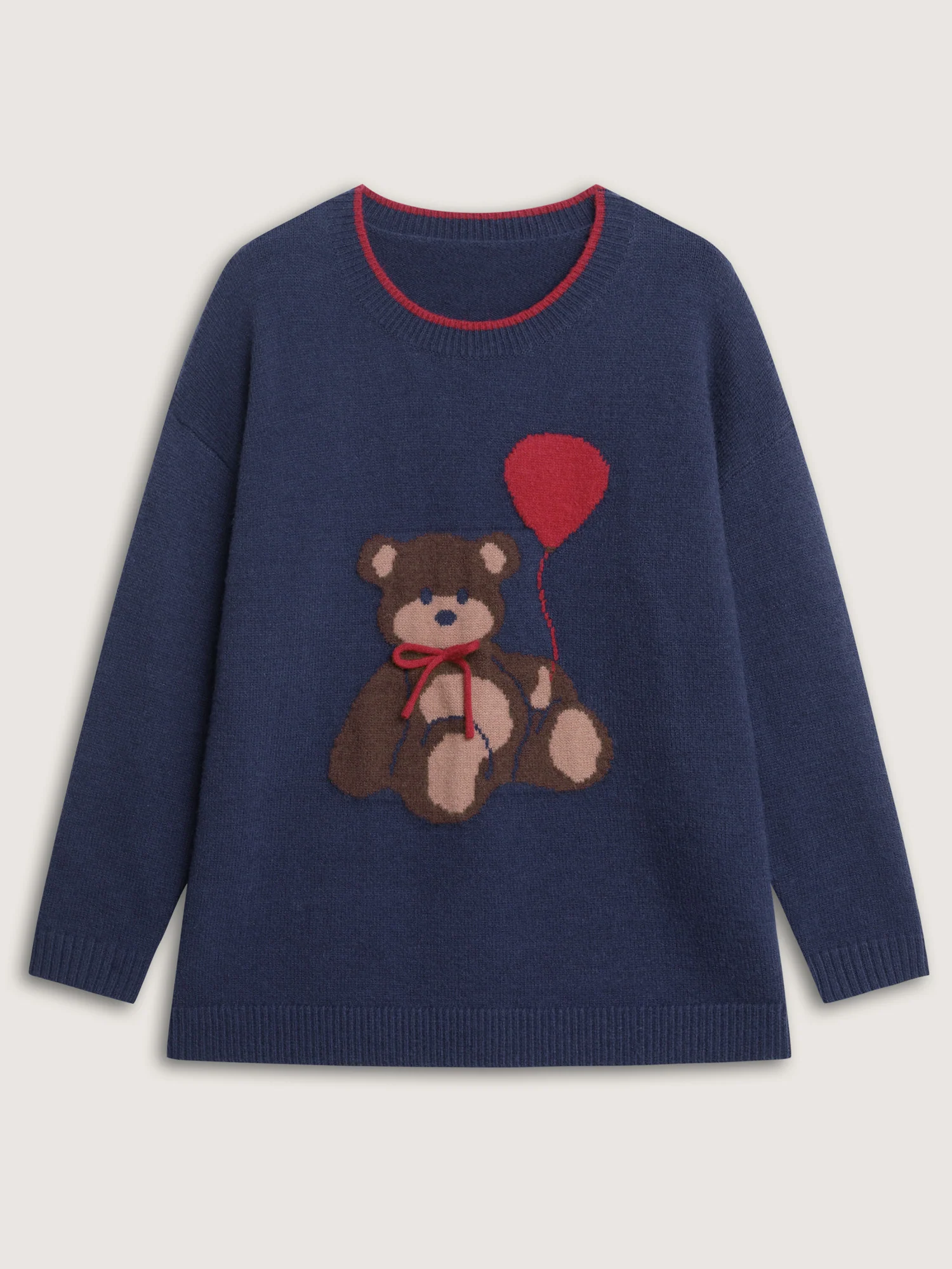 Teddy Bear Balloon Print Pullover - Image 7