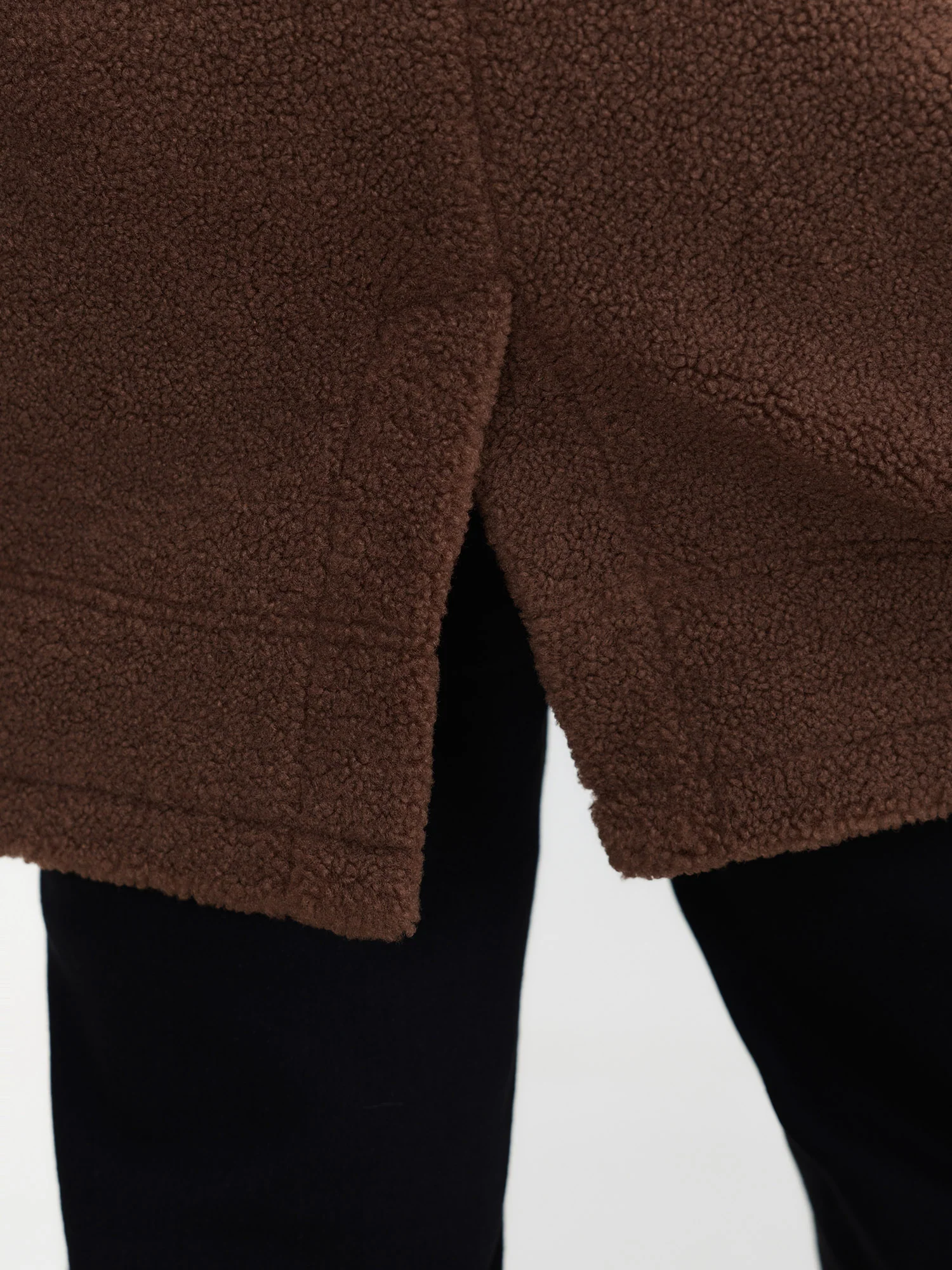 Teddy Fleece Lapel Sleeveless Vest - Image 5