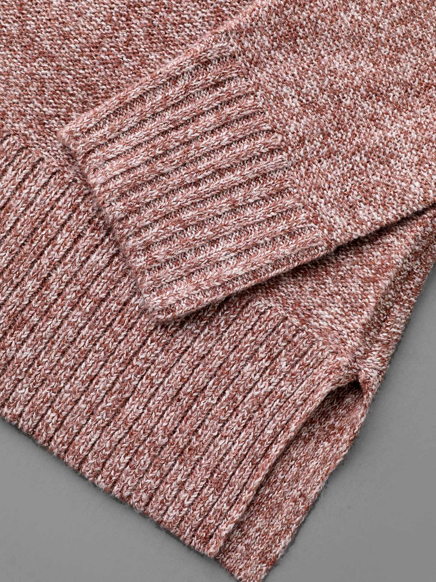 Texture Bowknot Cut Out Slit Hem Pullover - Image 11