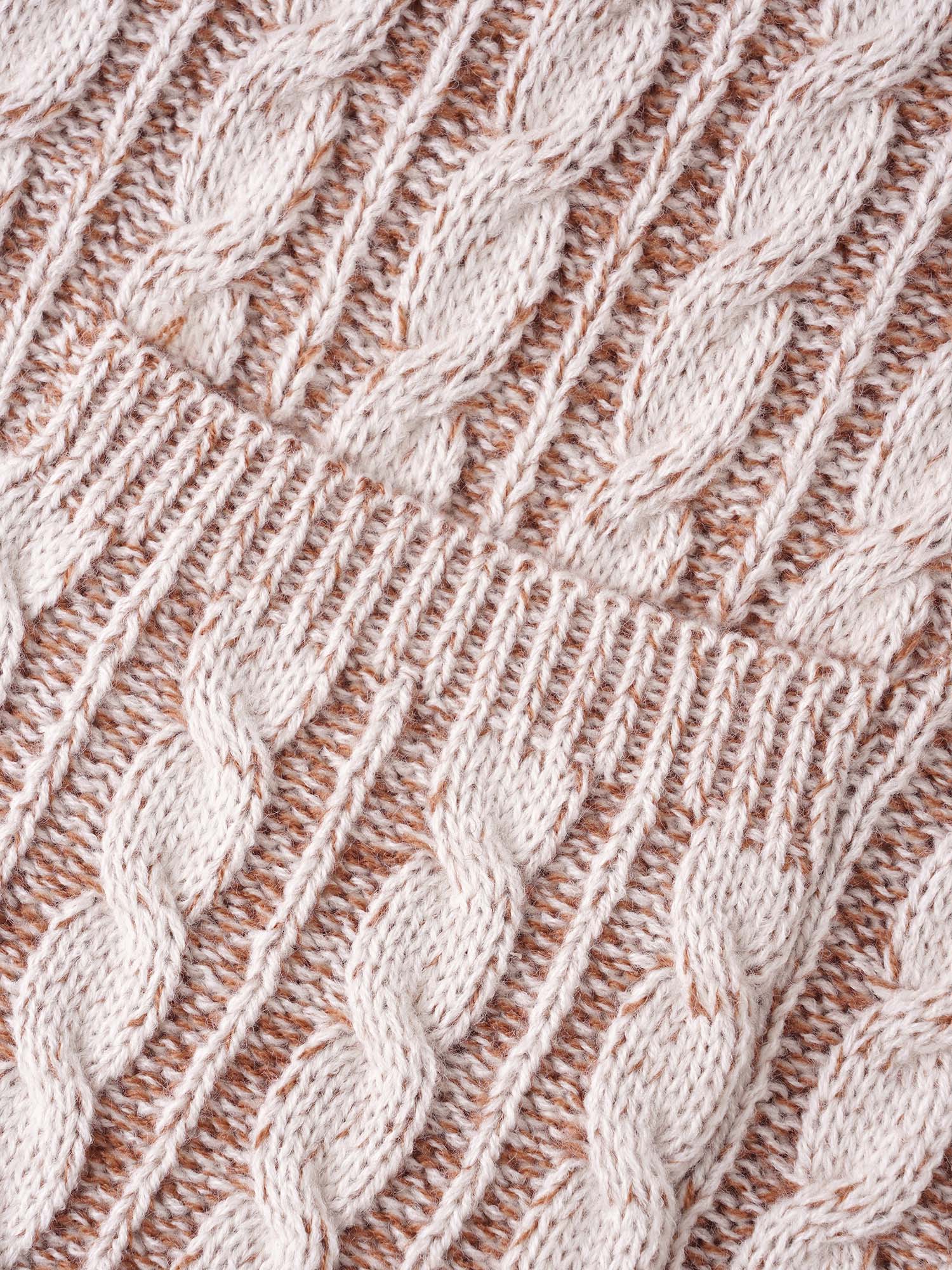 Texture Cable Knit Patch Pocket Cardigan - Image 5
