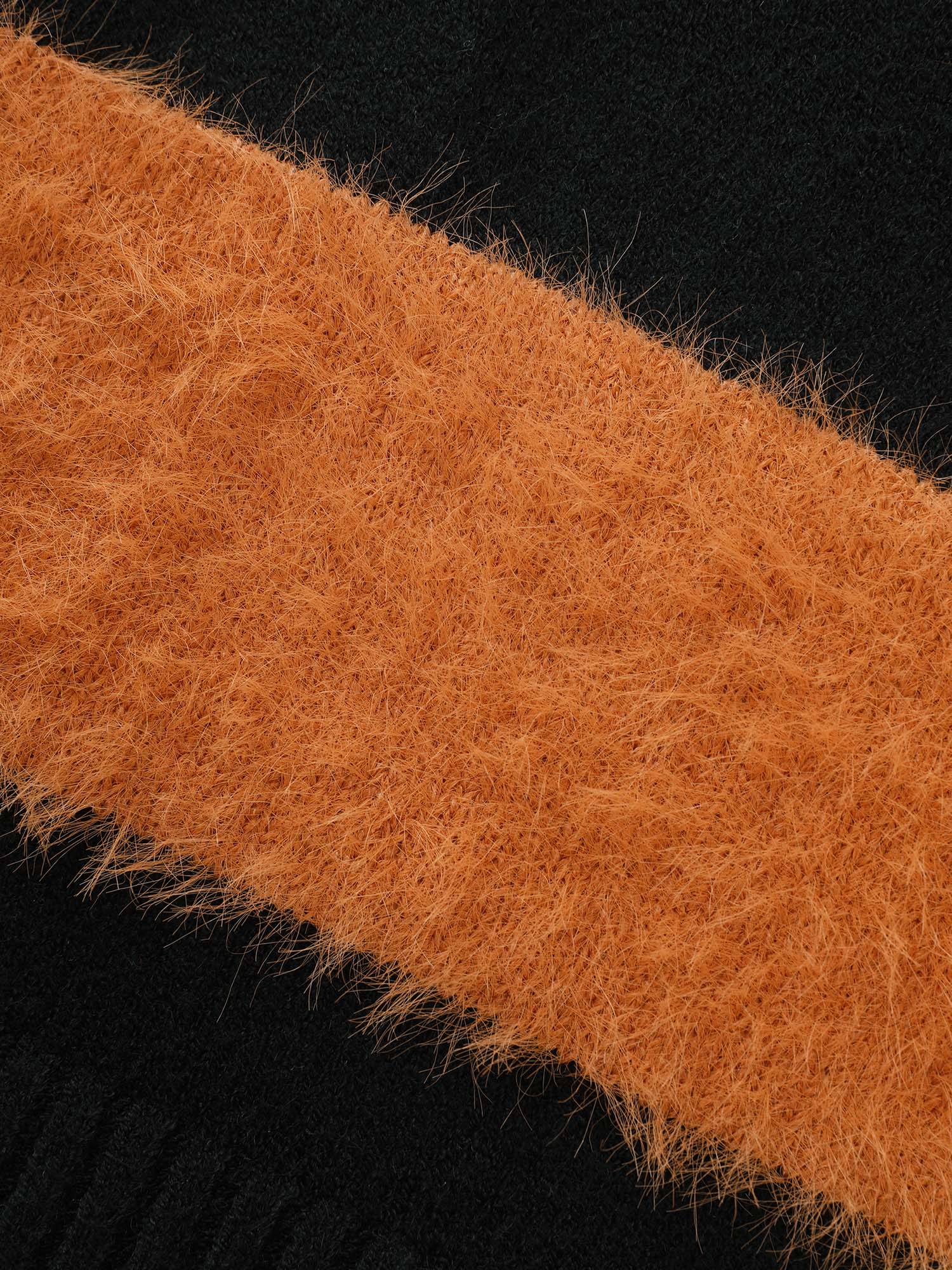 Texture Contrast V Neck Pullover - Image 6