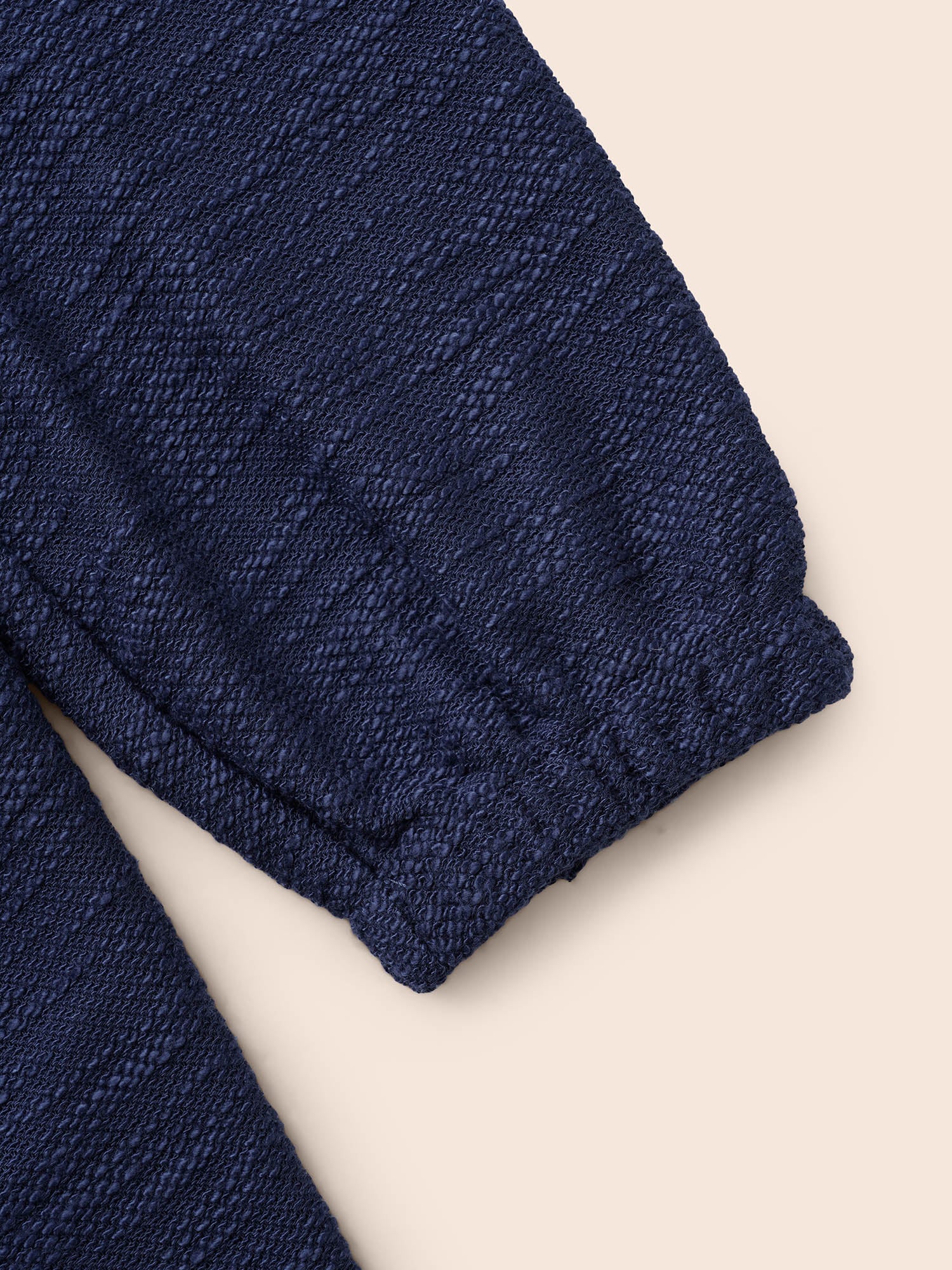 Texture Drawstring Pocket Hooded Sweatshirt - Image 7