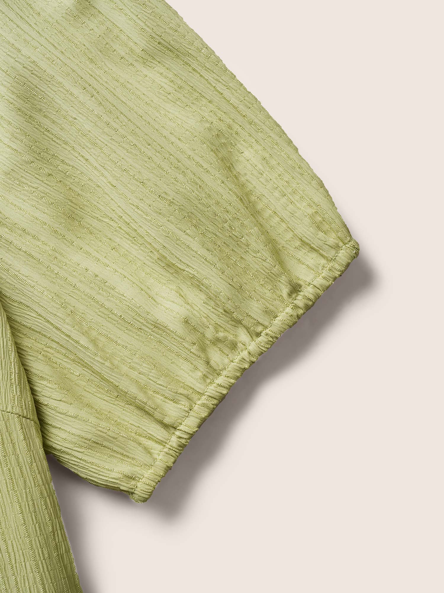 Texture Gathered Ruffle Layered Hem Midi Dress - Image 5