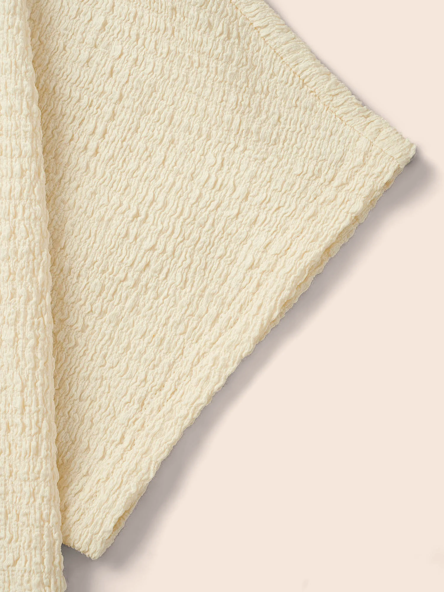Texture Patchwork Contrast Dolman Sleeve T-shirt - Image 6
