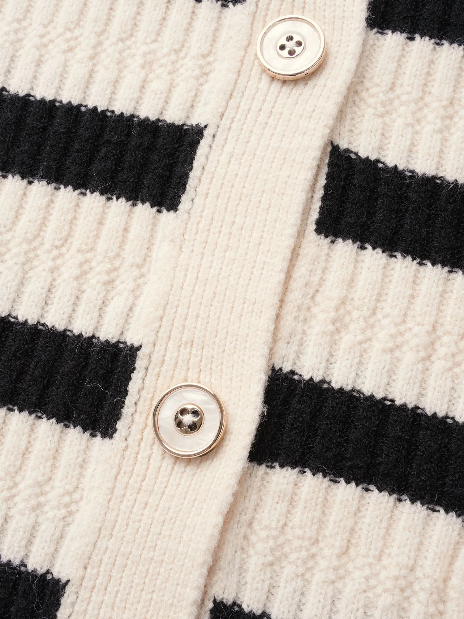 Texture Striped Patch Pocket Cardigan - Image 6